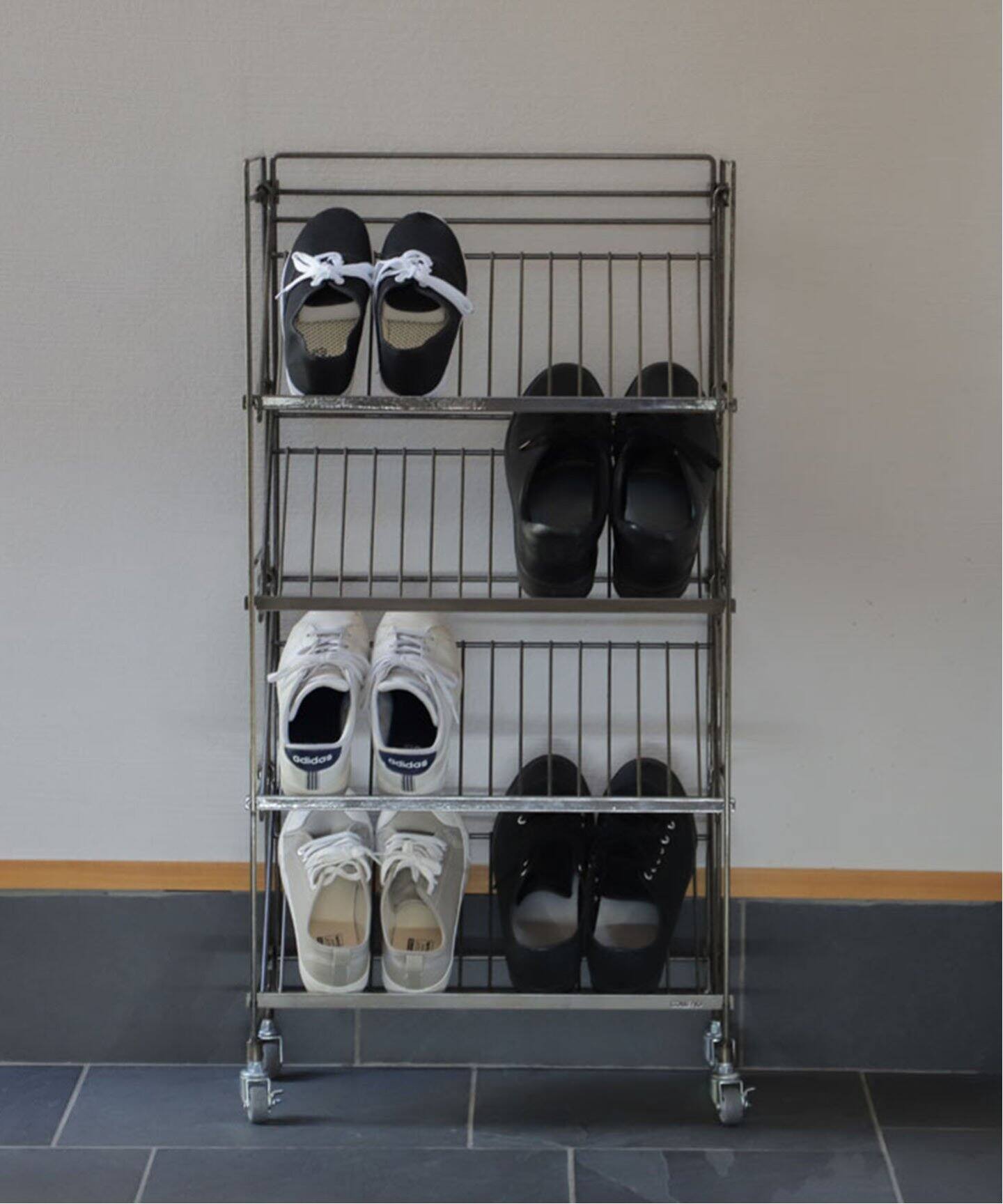 COLLEND/コレンド】WIRE SHOES RACK ワイヤー シューズラック（収納 