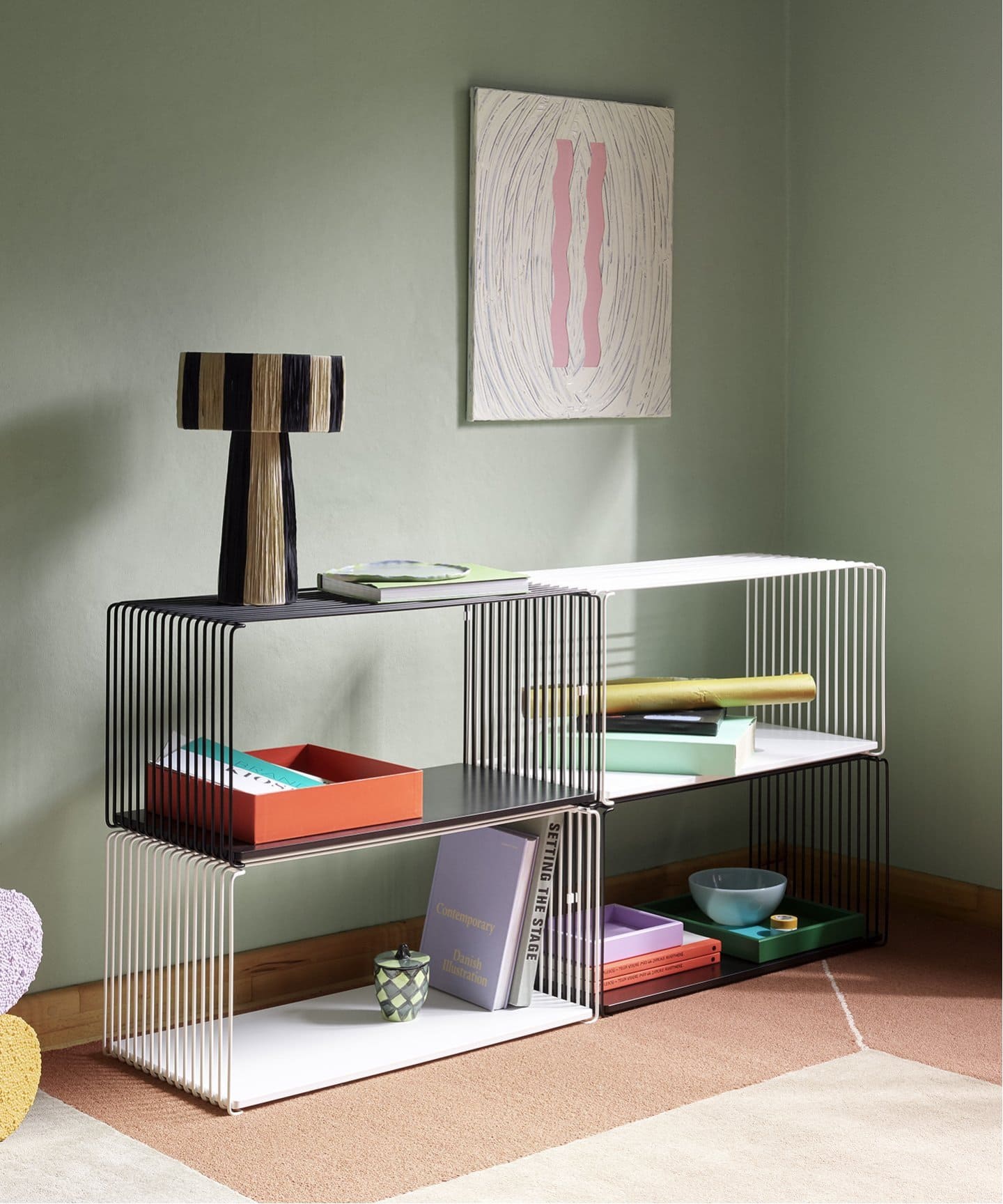 Montana/モンタナ】Panton Wire Inlay Shelf Double 棚板（収納