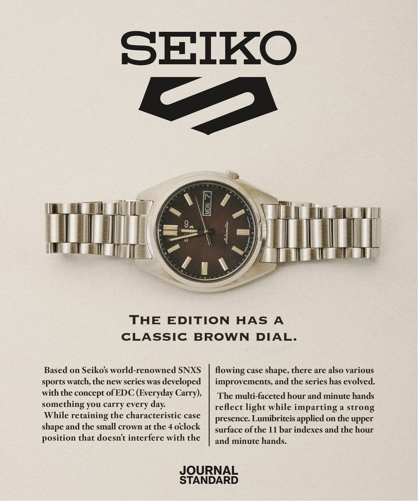 JOURNAL STANDARD SEIKO セイコー 5 SPORTS 別注 ジャーナルスタンダード JOURNAL STANDARD 《予約》SEIKO