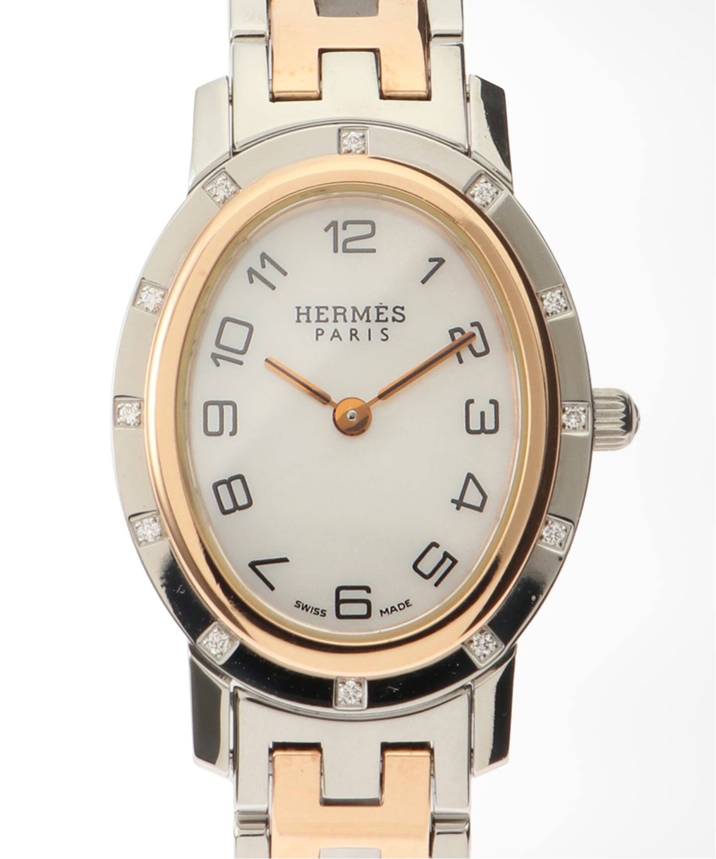 HERMES / エルメス】Clipper nacre oval combination / Diamond