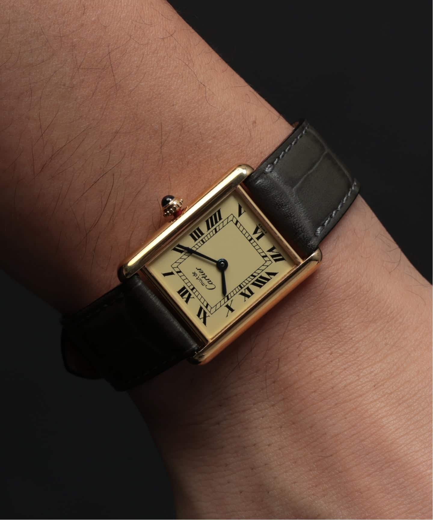 must de Cartier Tank LM Ivory roman（ヴィンテージ）｜HIROB（ヒロブ