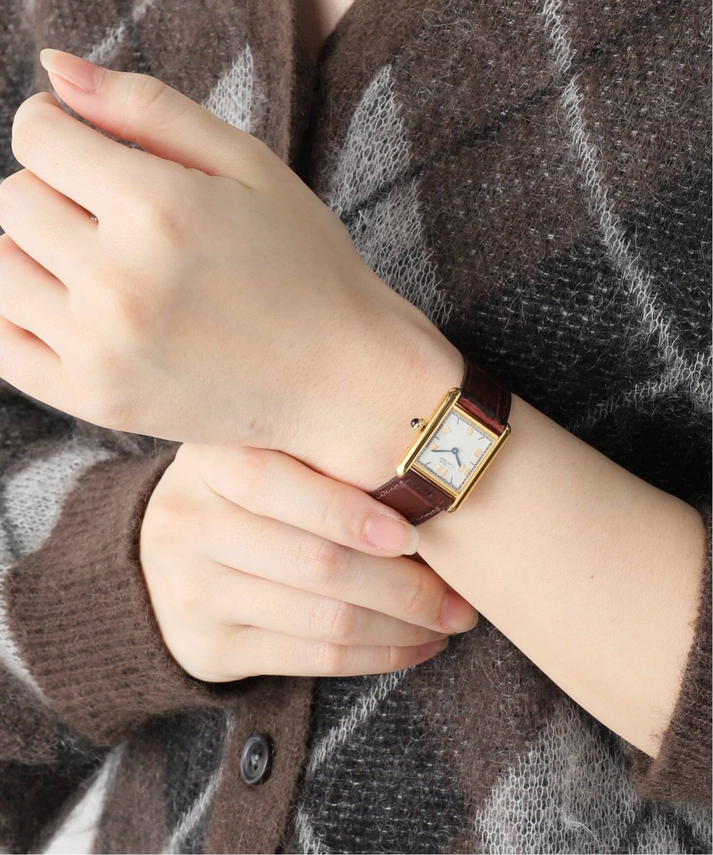 must de Cartier Tank SM 6P arabic（ヴィンテージ）｜HIROB（ヒロブ