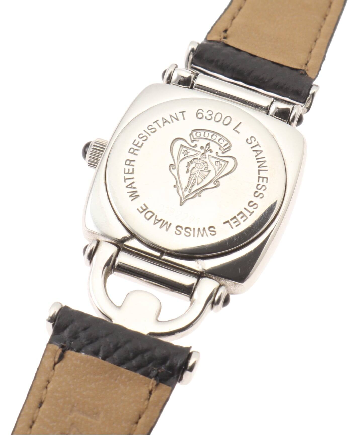GUCCI グッチ 6300L レザー クロコ型押し レディース シルバー GUCCI 6300L（ヴィンテージ）｜HIROB（ヒロブ）の通販