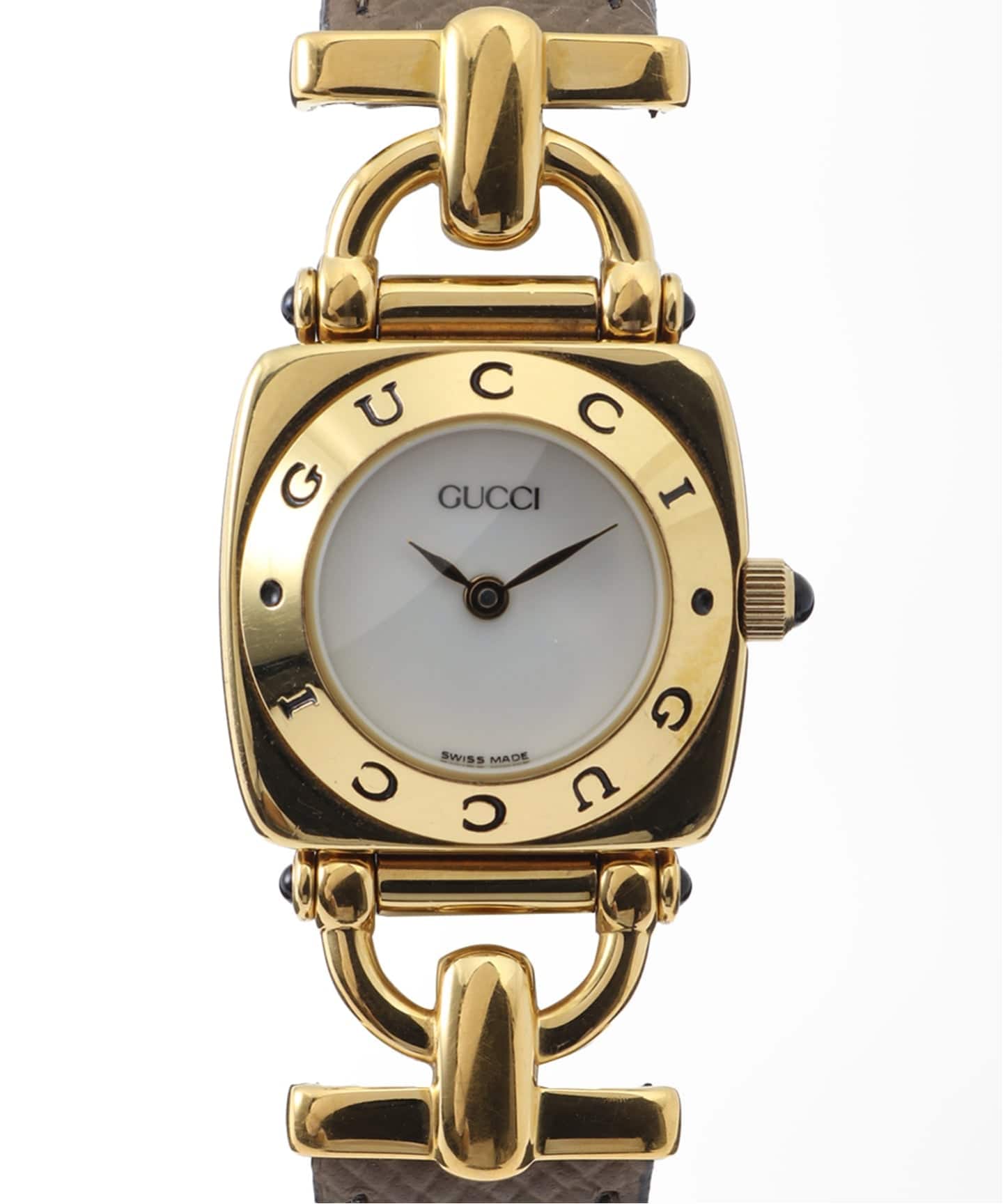 GUCCI グッチ　6300L ゴールド　ヴィンテージ　電池新品　ケース付き 新品電池 GUCCI グッチ 6300L 腕時計 クオーツ レディース