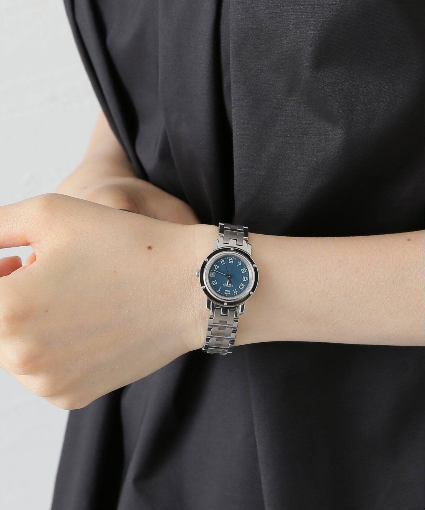 HIROB HERMES ステンレススチール腕時計 HERMES Clipper Blue（ヴィンテージ）｜HIROB（ヒロブ）の通販