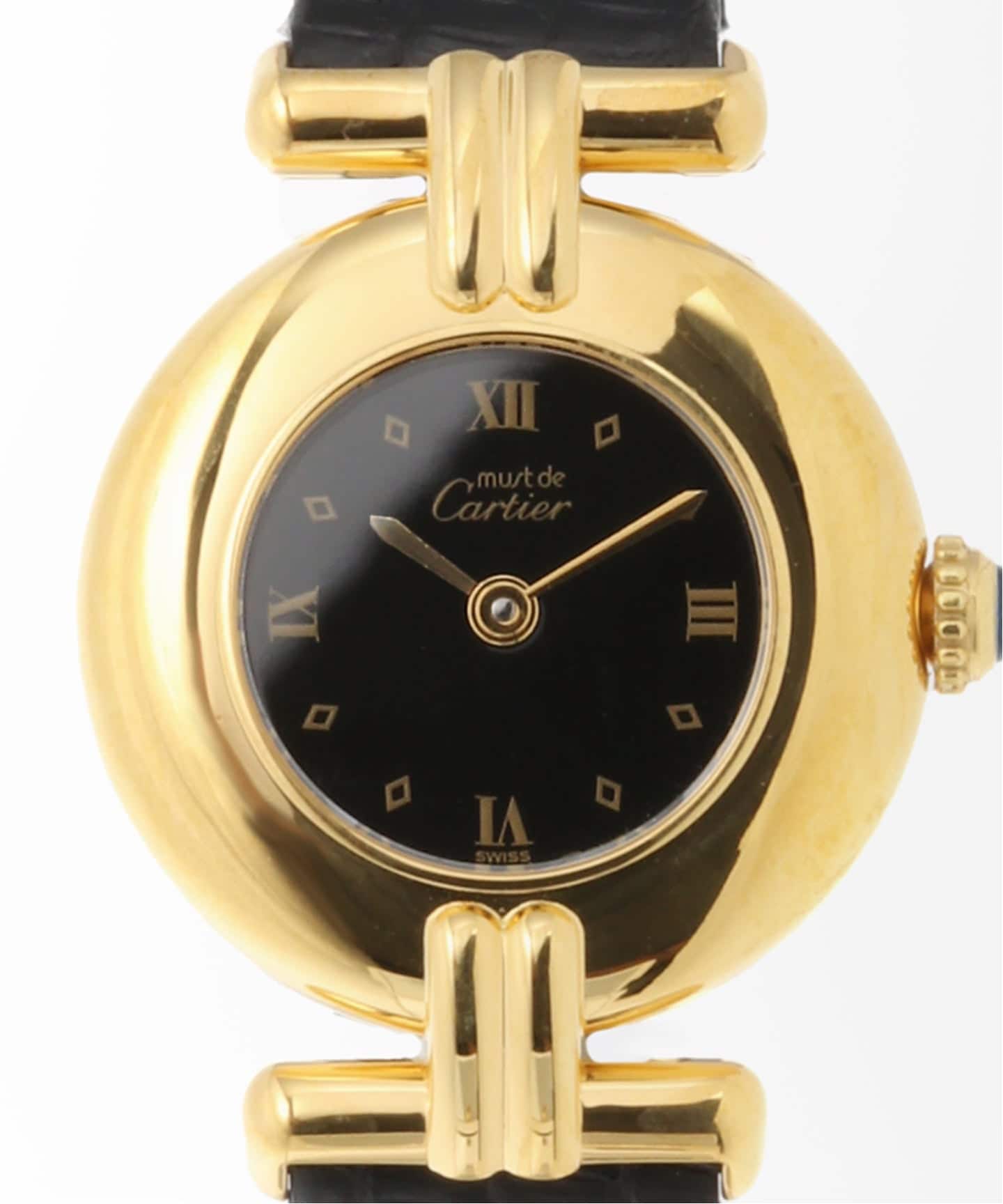 カルティエ Cartier マストコリゼ　HIROB 腕時計 レザー Cartier / カルティエ】must de Cartier Colisee Diamond index