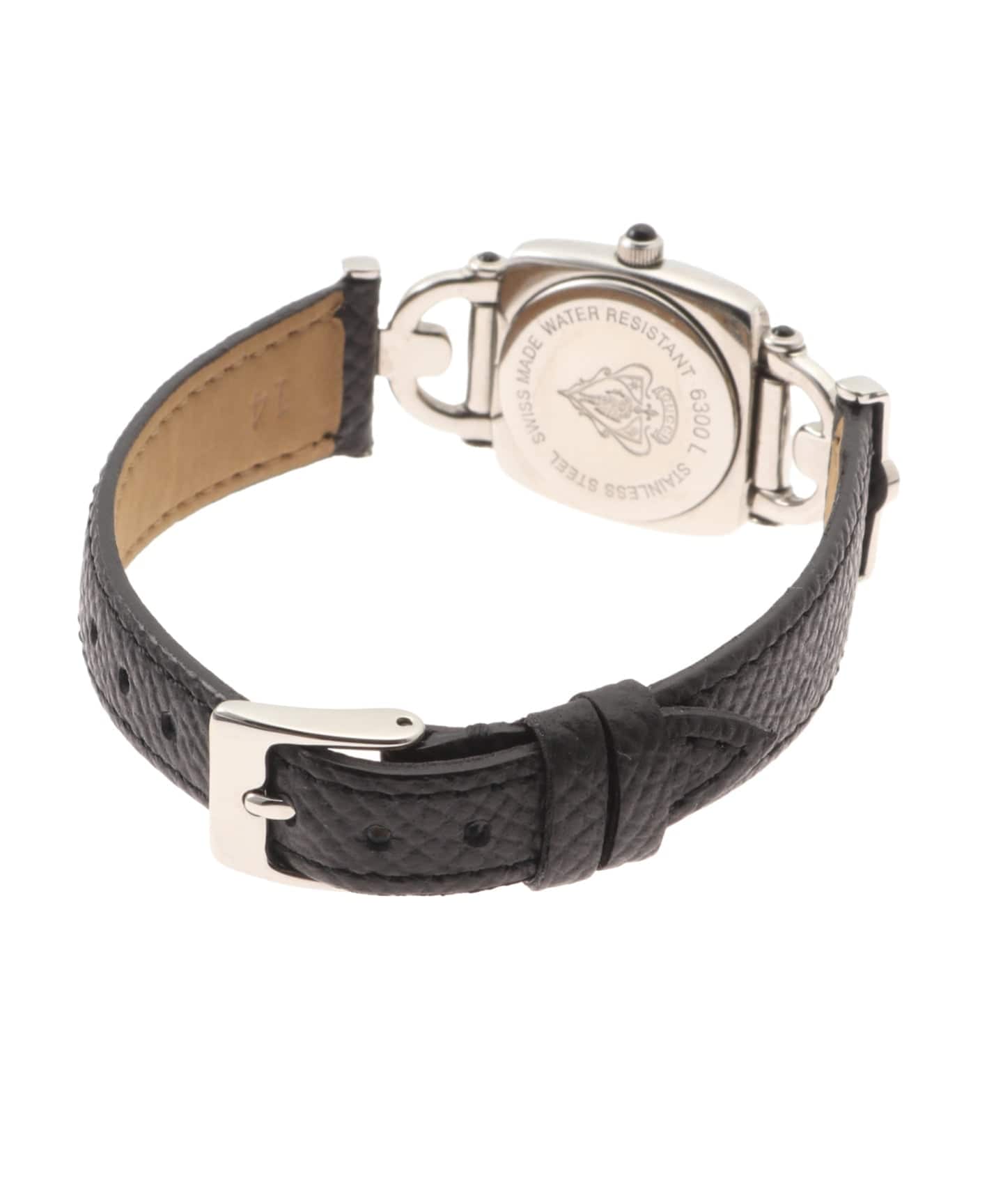 【在庫処分】セール　1万円均一　稼働　GUCCI 6300L レディース時計 楽天市場】グッチ 6300L ロゴ 腕時計 GP/革 レディース 【中古