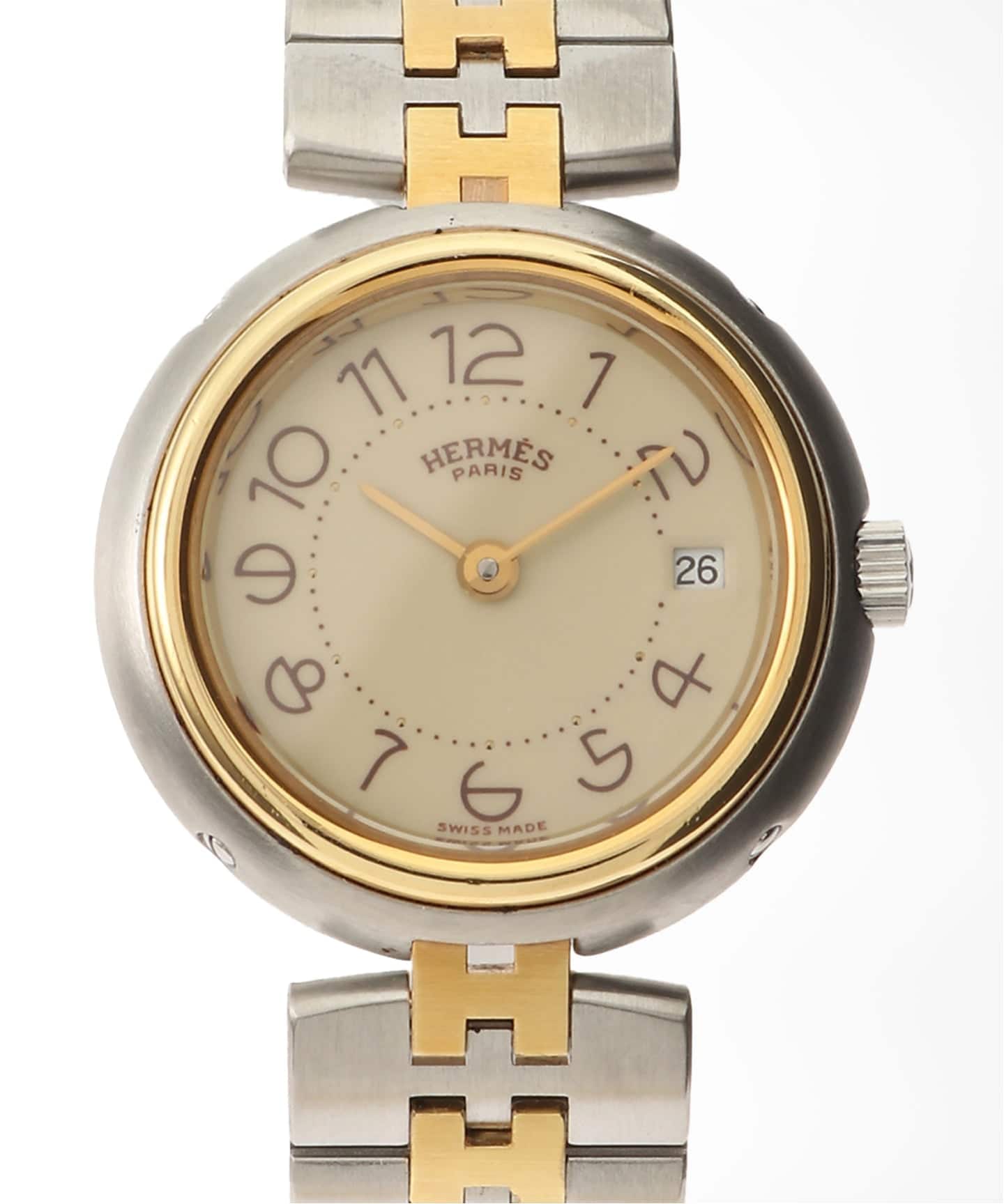 HERMES エルメス Profile プロフィール 腕時計 HERMES / エルメス】Profile combination white dial