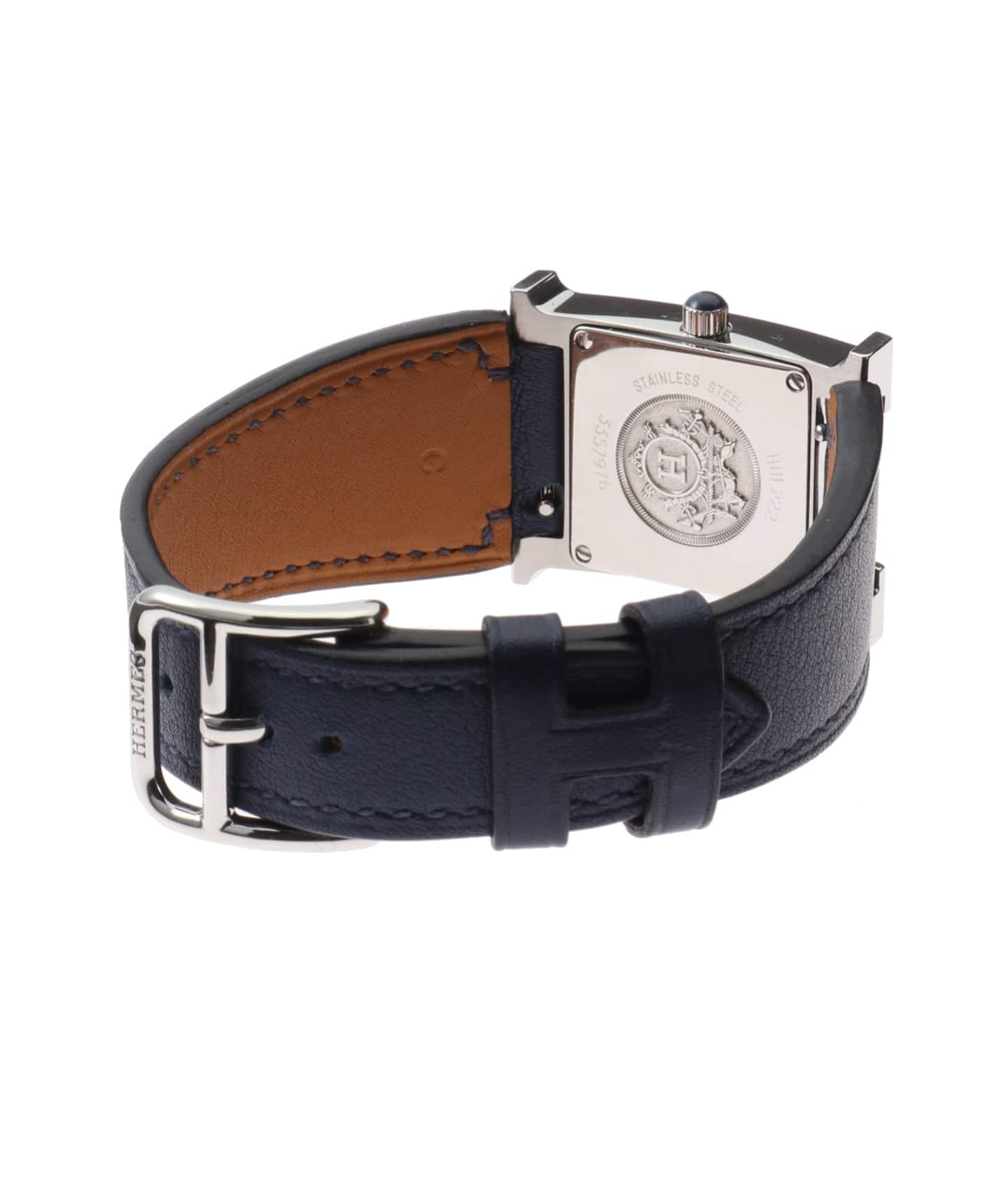 HERMES / エルメス】H Watch Navy Enamel（ヴィンテージ）｜HIROB