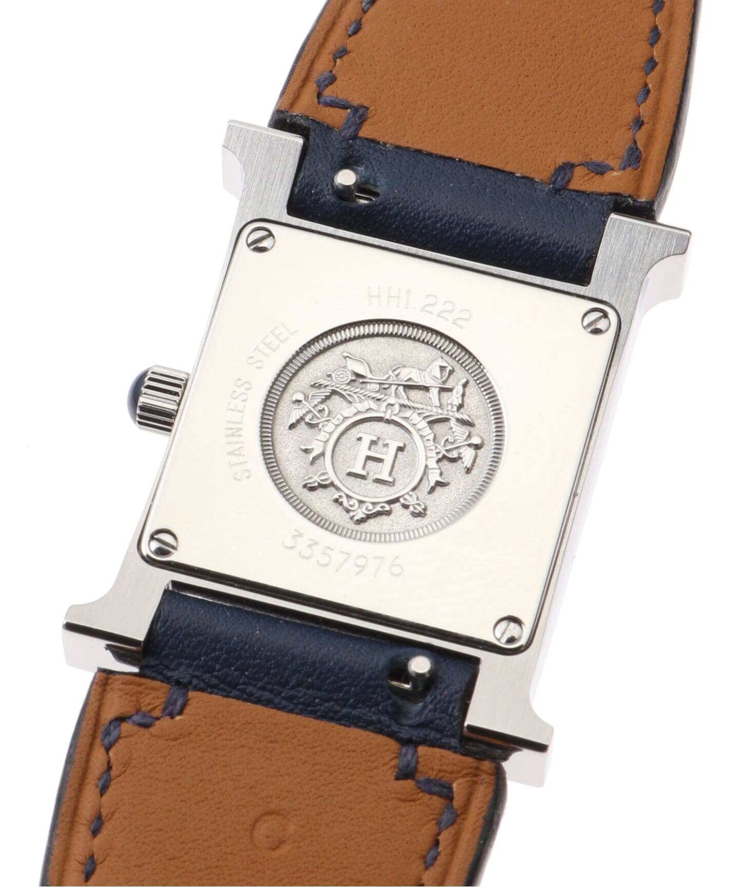 HERMES / エルメス】H Watch Navy Enamel（ヴィンテージ）｜HIROB