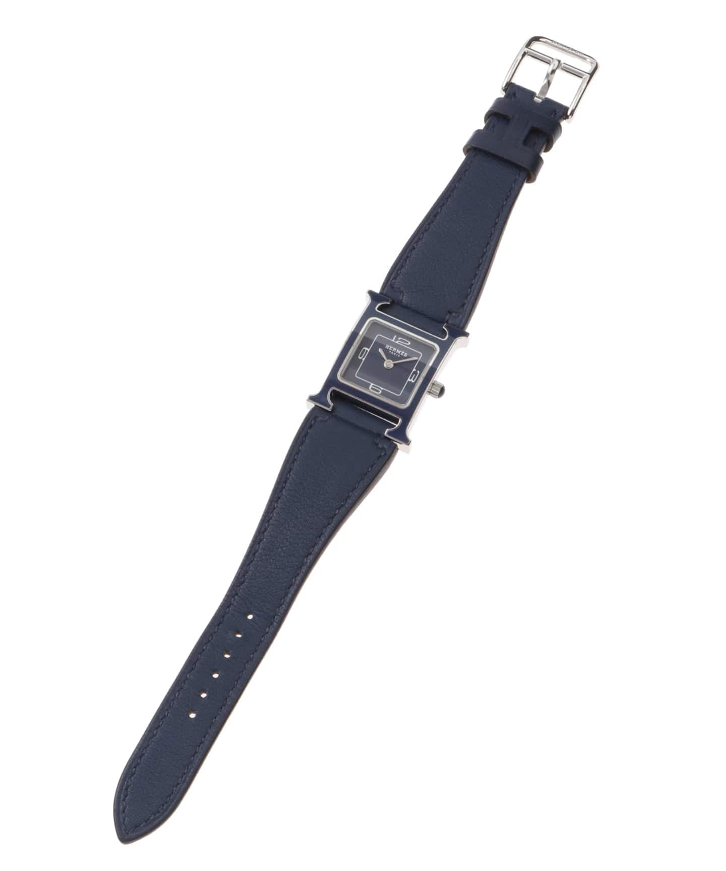 HERMES / エルメス】H Watch Navy Enamel（ヴィンテージ）｜HIROB
