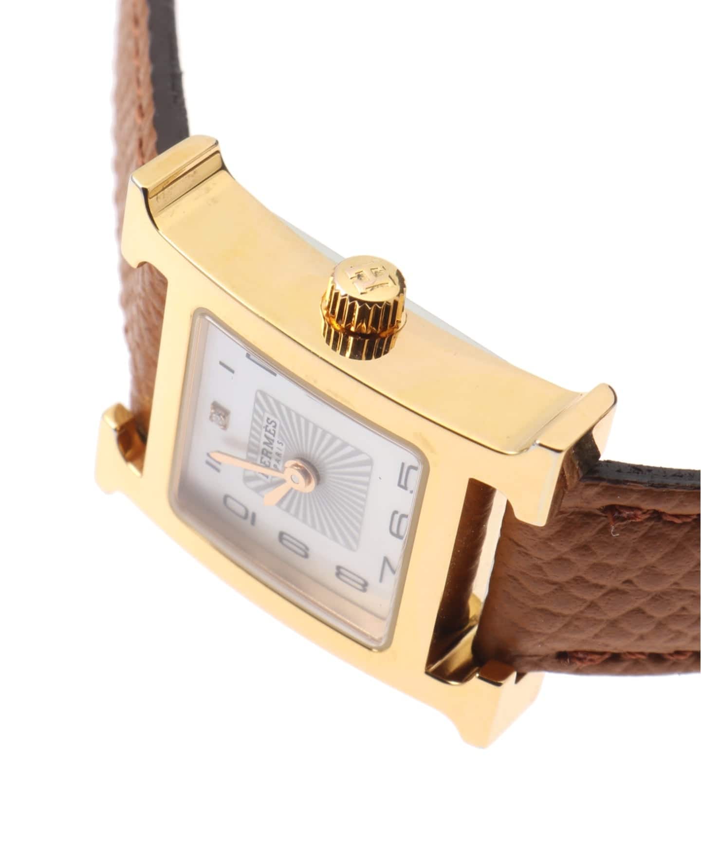 HERMES / エルメス】mini H Watch / 1P Diamond（ヴィンテージ