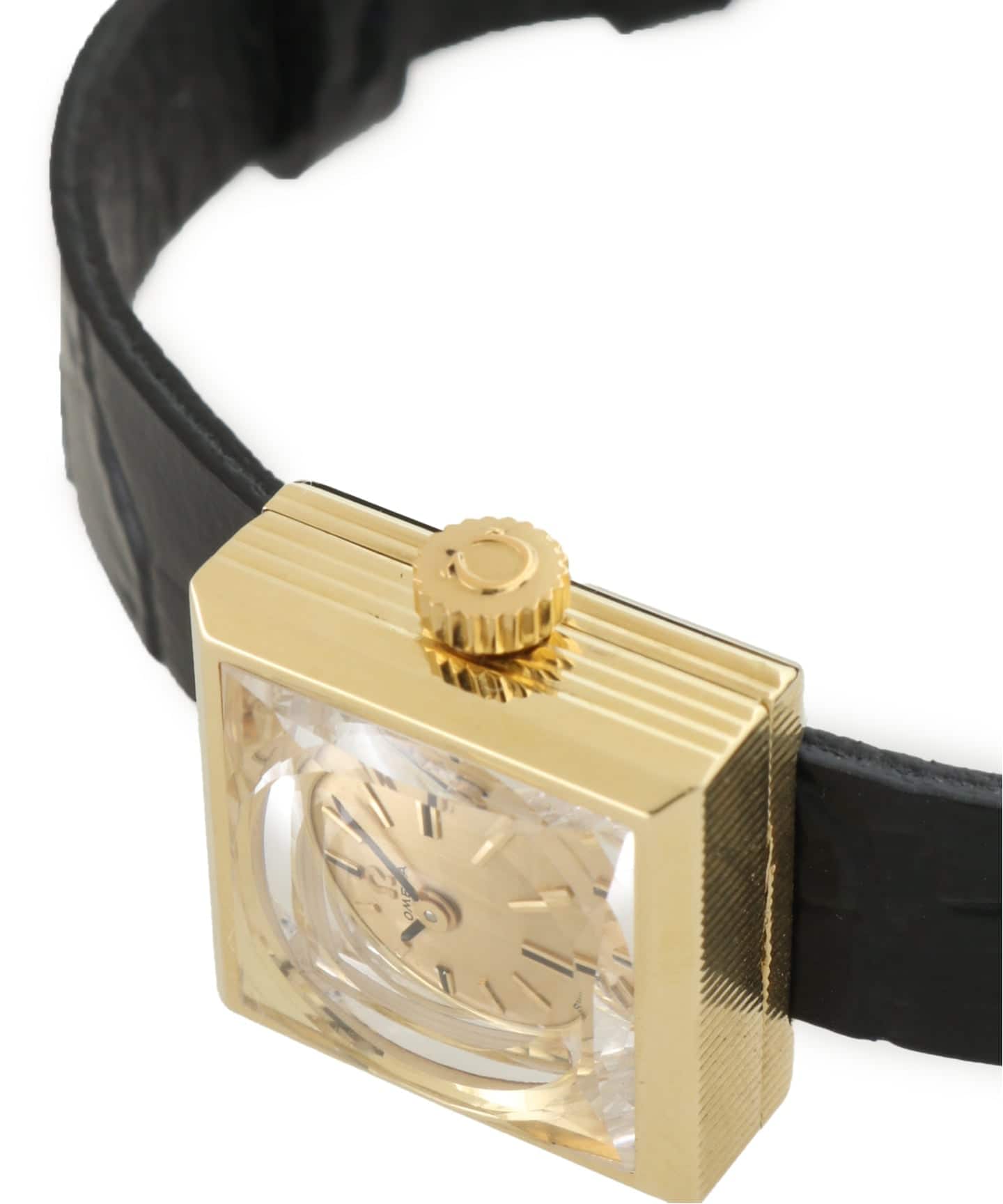 予約》OMEGA Chameleon Type / Square Cut glass 18K YG（ヴィンテージ