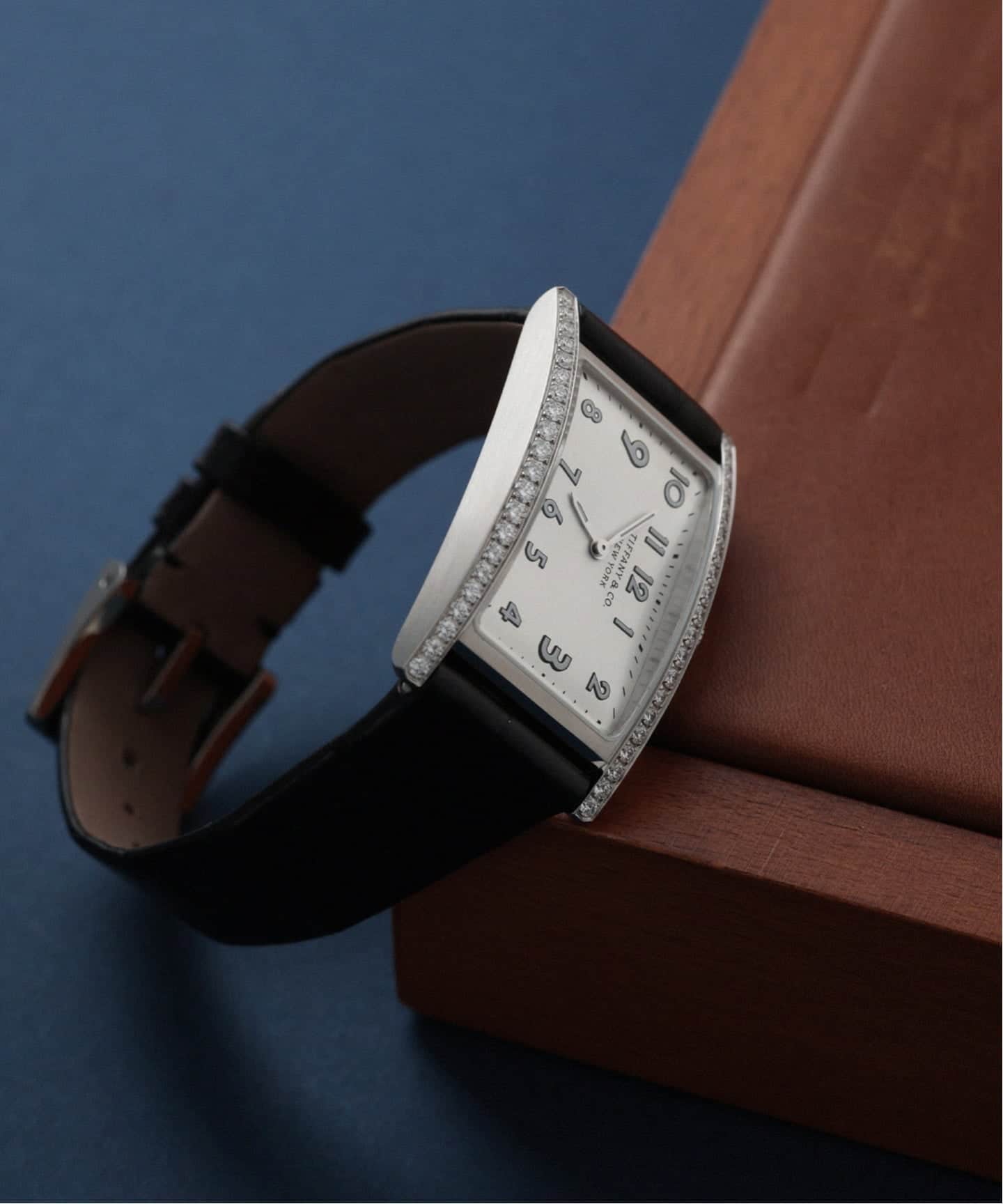 Tiffany & Co. 時計　イーストウエスト　レディース TIFFANY＆CO. East West mini / Diamond（ヴィンテージ）｜HIROB