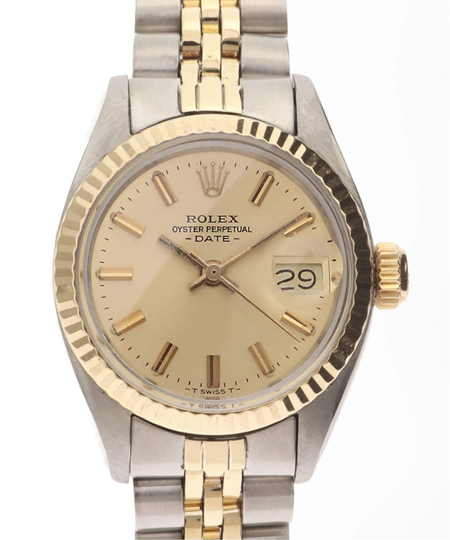 オリジナル ヴィンテージ Rolex Acier Inox 10mm 腕時計 ROLEX Oyster Perpetual Date Combination（ヴィンテージ）｜HIROB