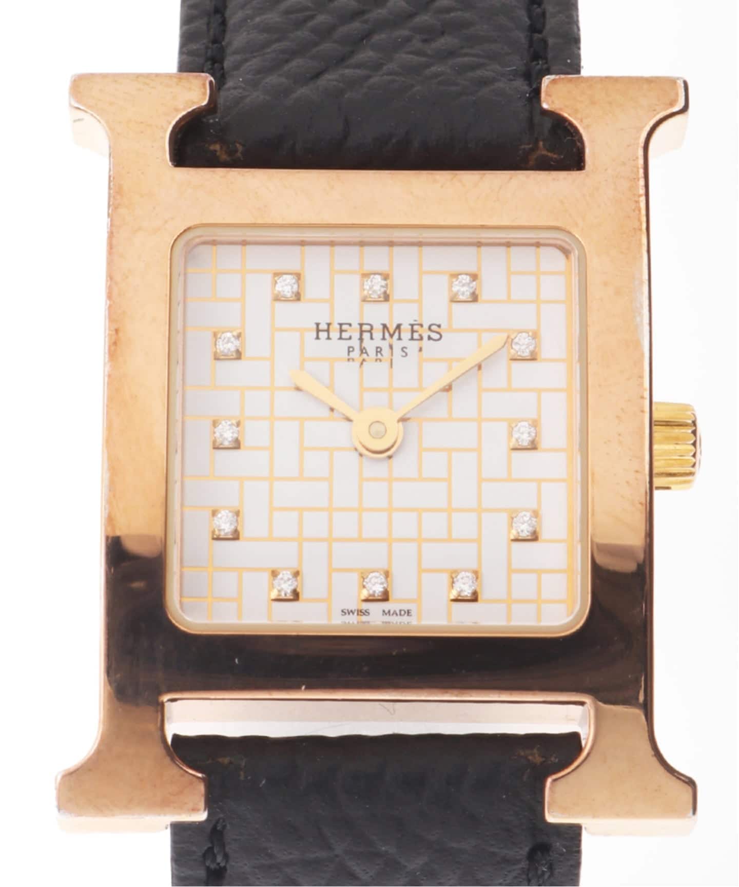 HERMES H Watch Grid dial / Diamond（ヴィンテージ）｜HIROB（ヒロブ