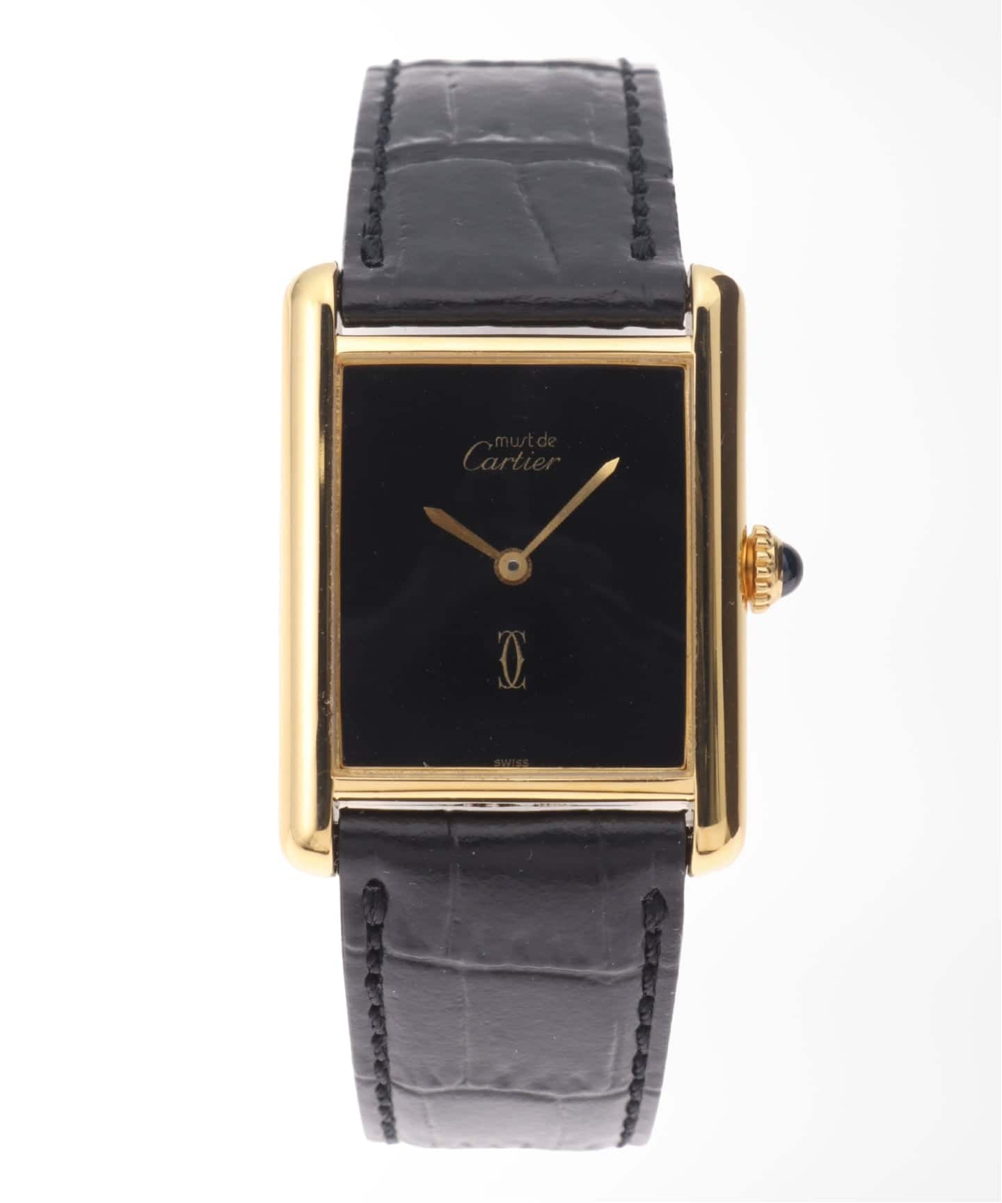 must de Cartier Tank LM Black Onyx（ヴィンテージ）｜HIROB（ヒロブ