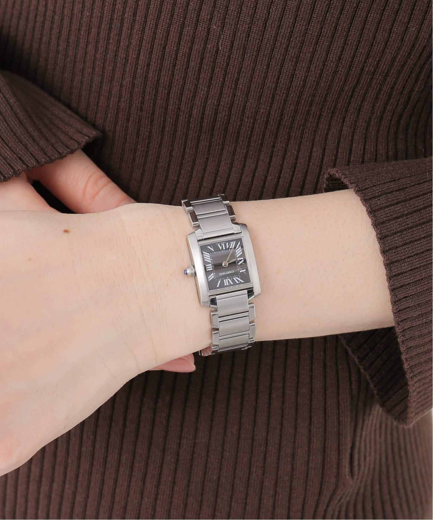 Cartier Tank Francaise SM Black dial（ヴィンテージ）｜HIROB