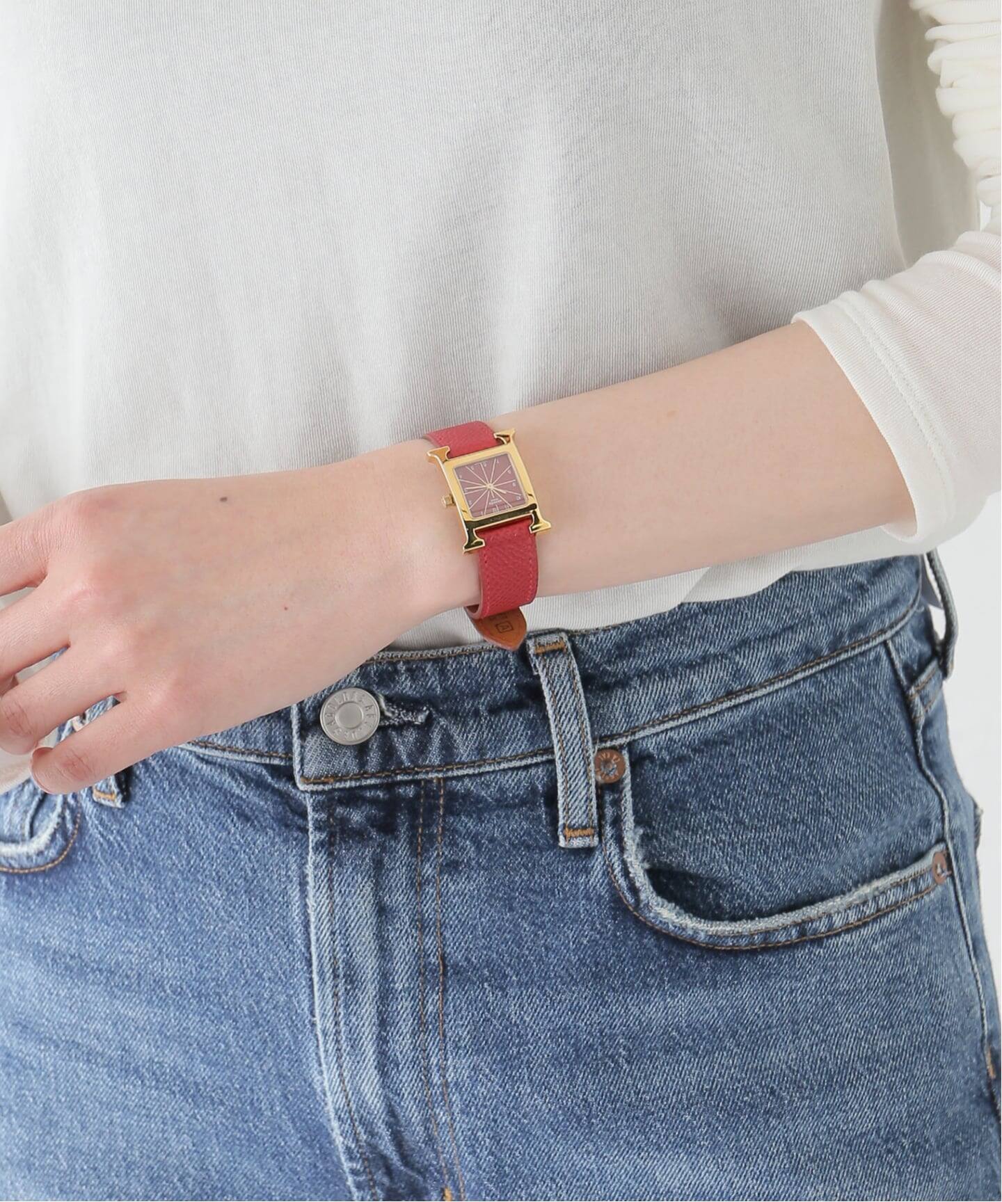 HERMES H Watch Red（ヴィンテージ）｜HIROB（ヒロブ）の通販