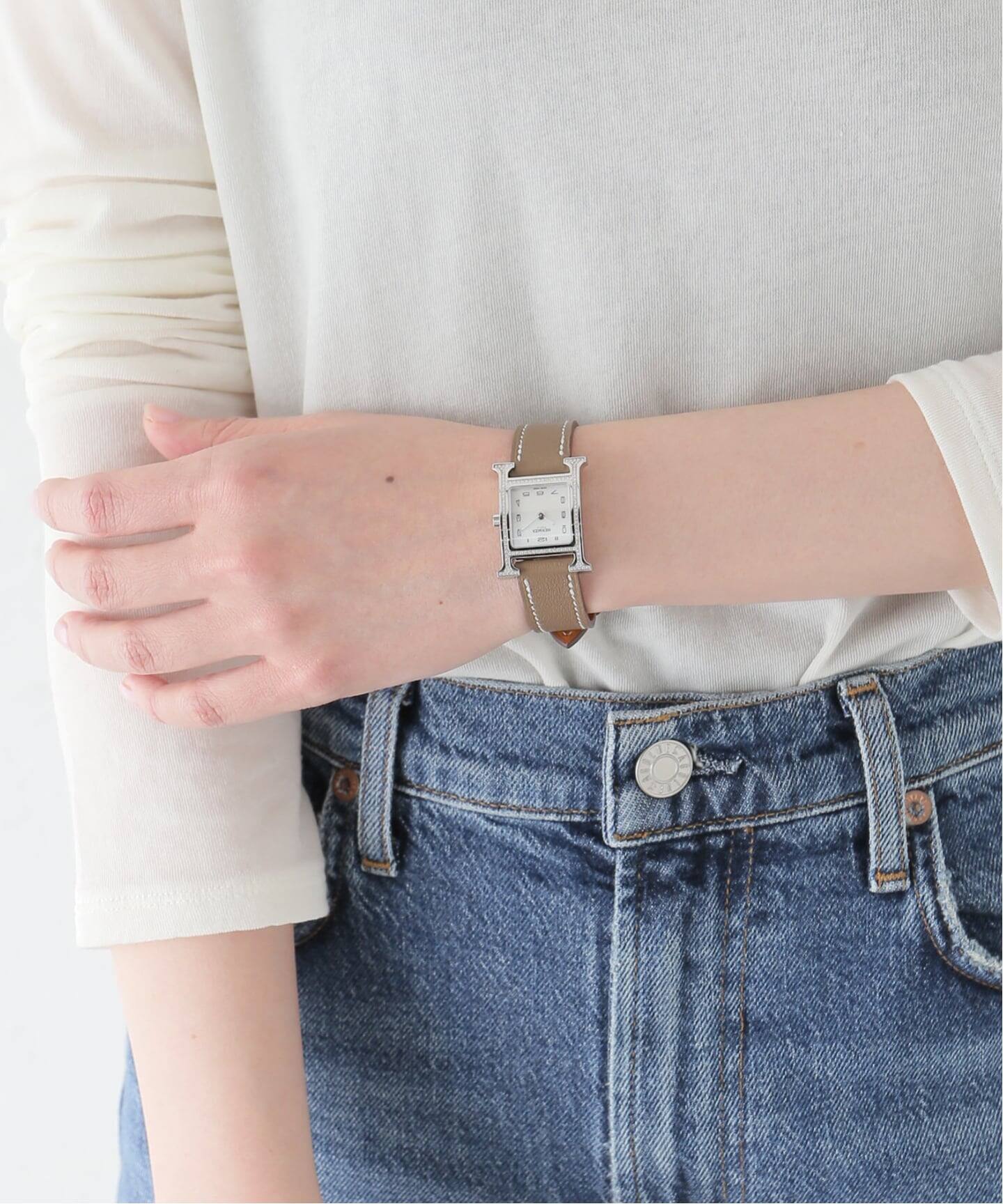 HERMES H Watch Shell dial / Diamond（ヴィンテージ）｜HIROB（ヒロブ