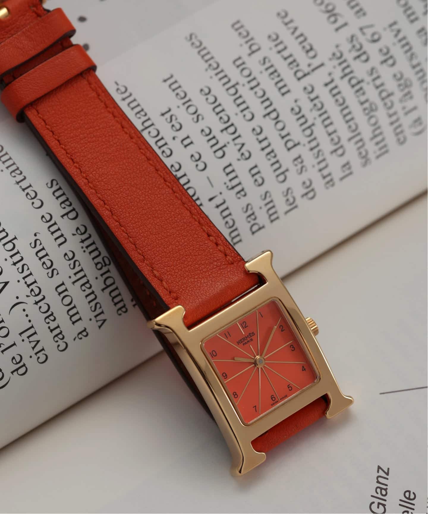 HERMES H Watch Orange（ヴィンテージ）｜HIROB（ヒロブ）の通販