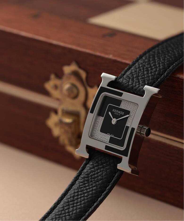 HERMES H Watch Black / Diamond（ヴィンテージ）｜HIROB（ヒロブ）の 