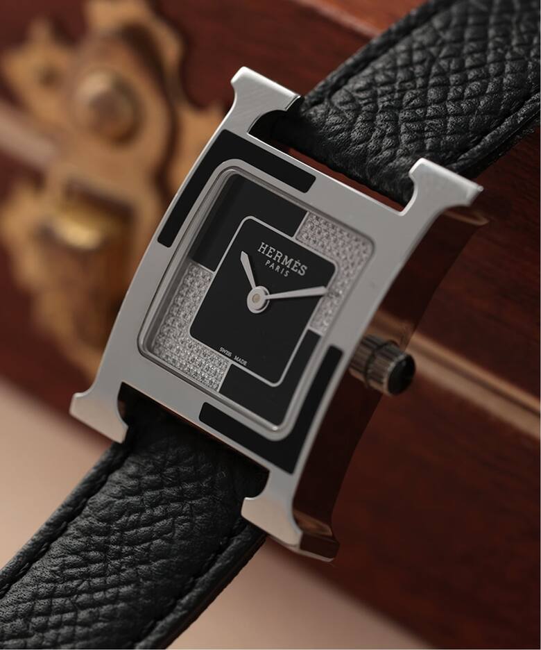 HERMES H Watch Black / Diamond（ヴィンテージ）｜HIROB（ヒロブ）の 