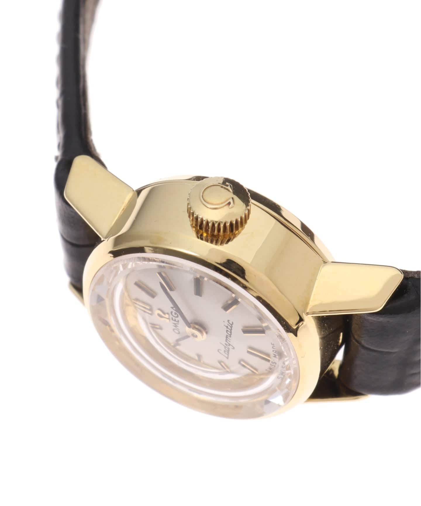 OMEGA Ladymatic cut glass 18K Yellow gold（ヴィンテージ）｜HIROB