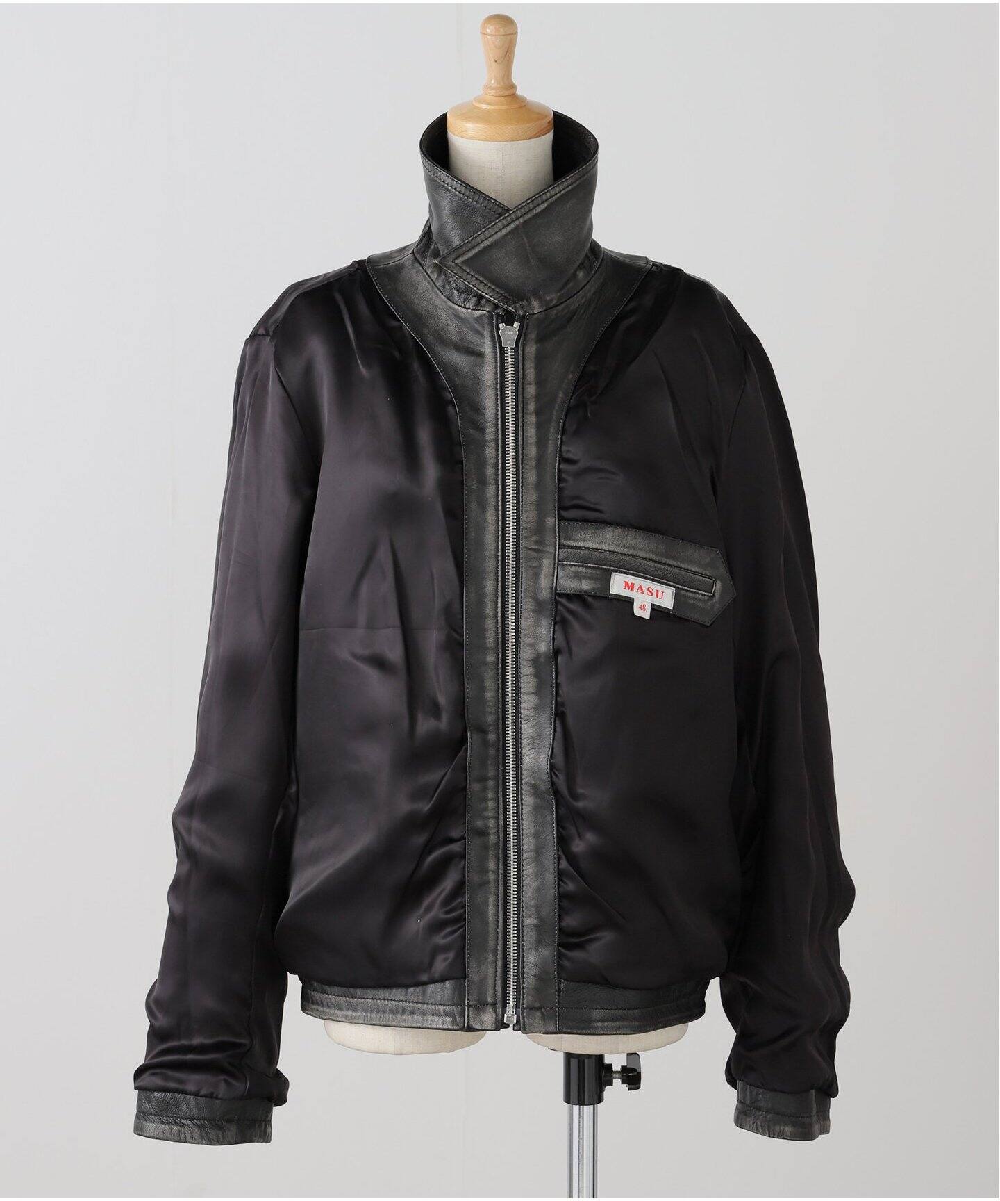 MASU ARGYLE LEATHER SPORTS JACKET M25K6BL001：ジャケット（その他 