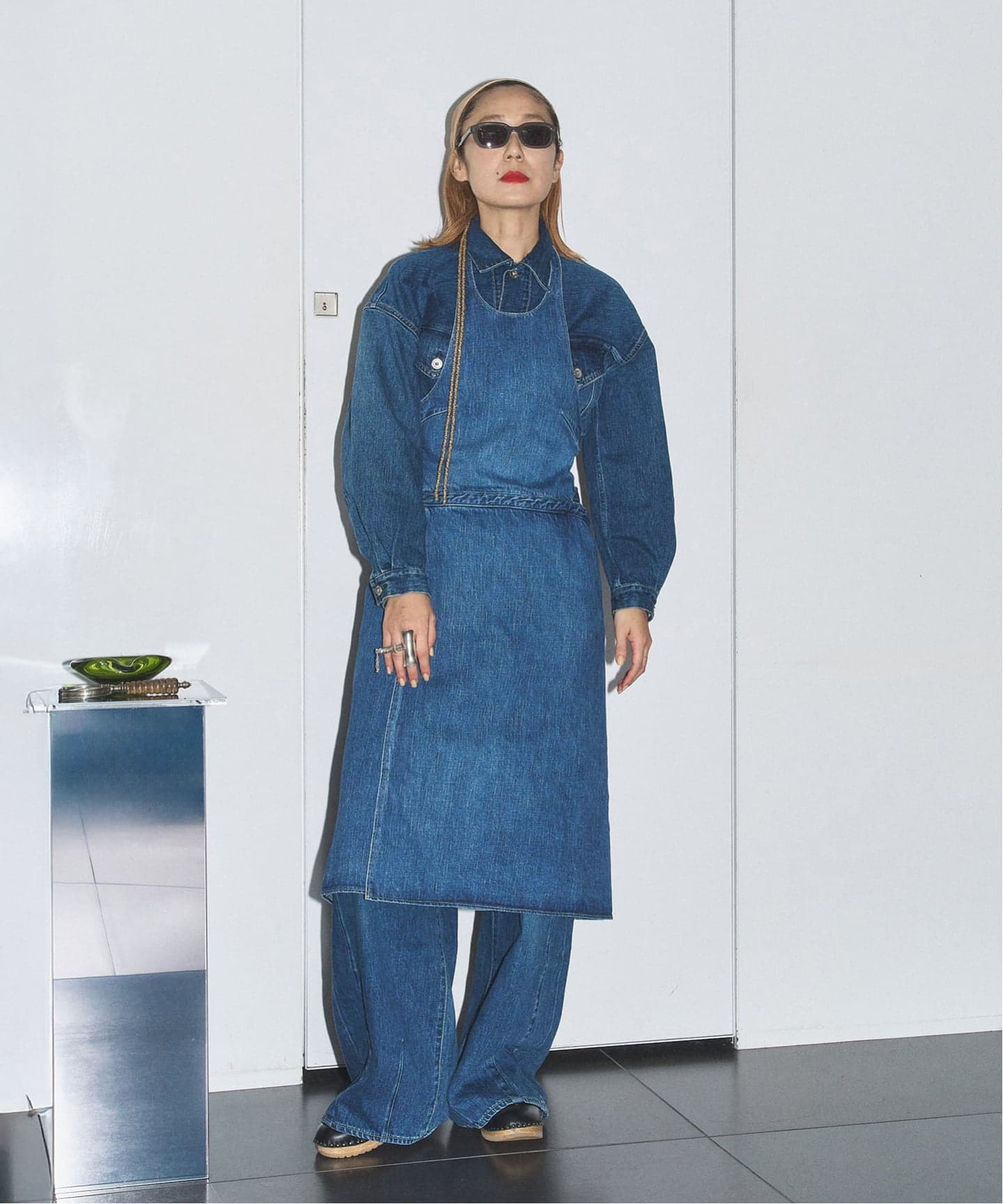 KURO SELVEDGE CROPPED TRUCKER JACKET 964178：デニム