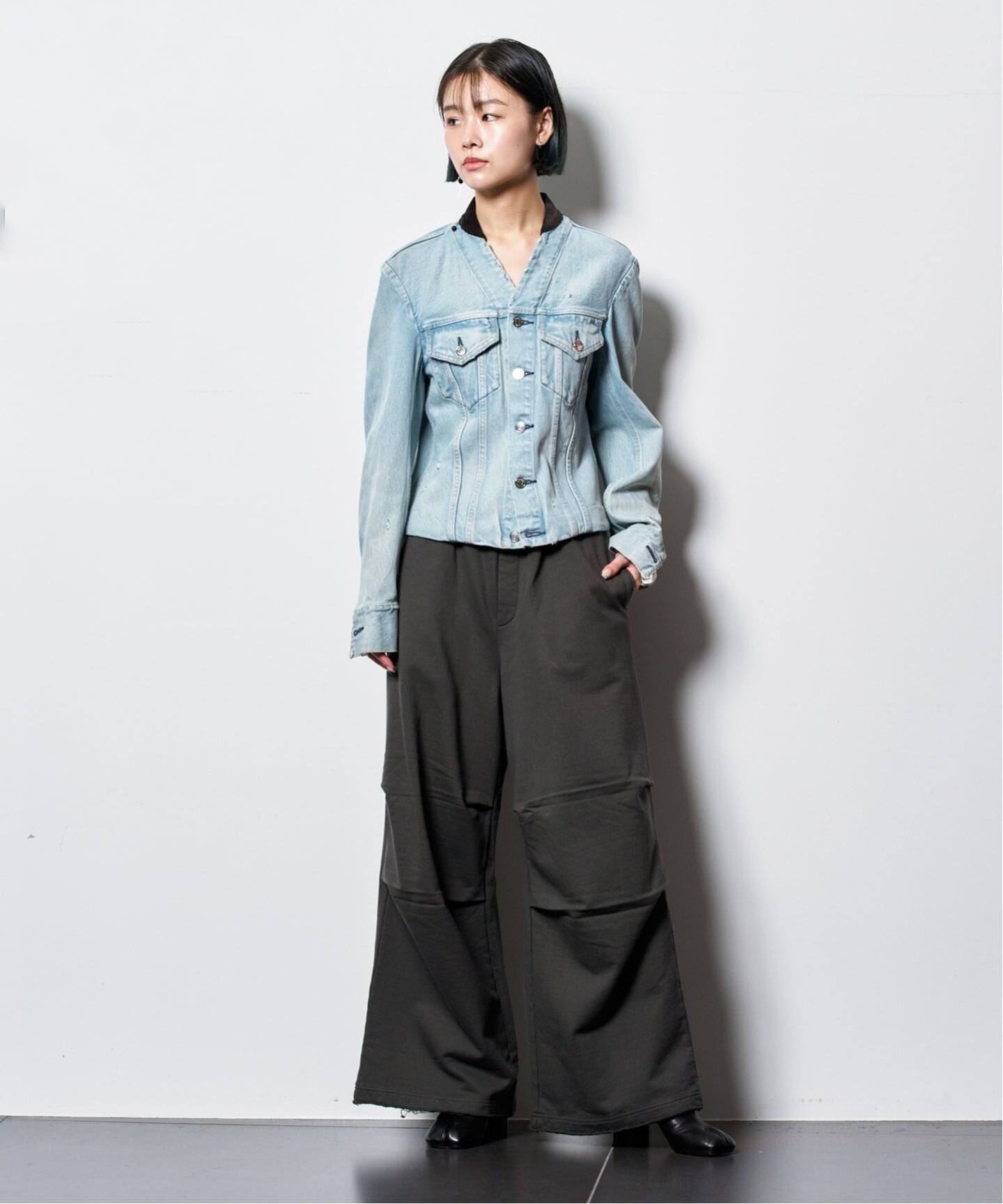 TANAKA NO COLLAR TRUCKER JACKET ST-4-25-IC：ジャケット（デニム 