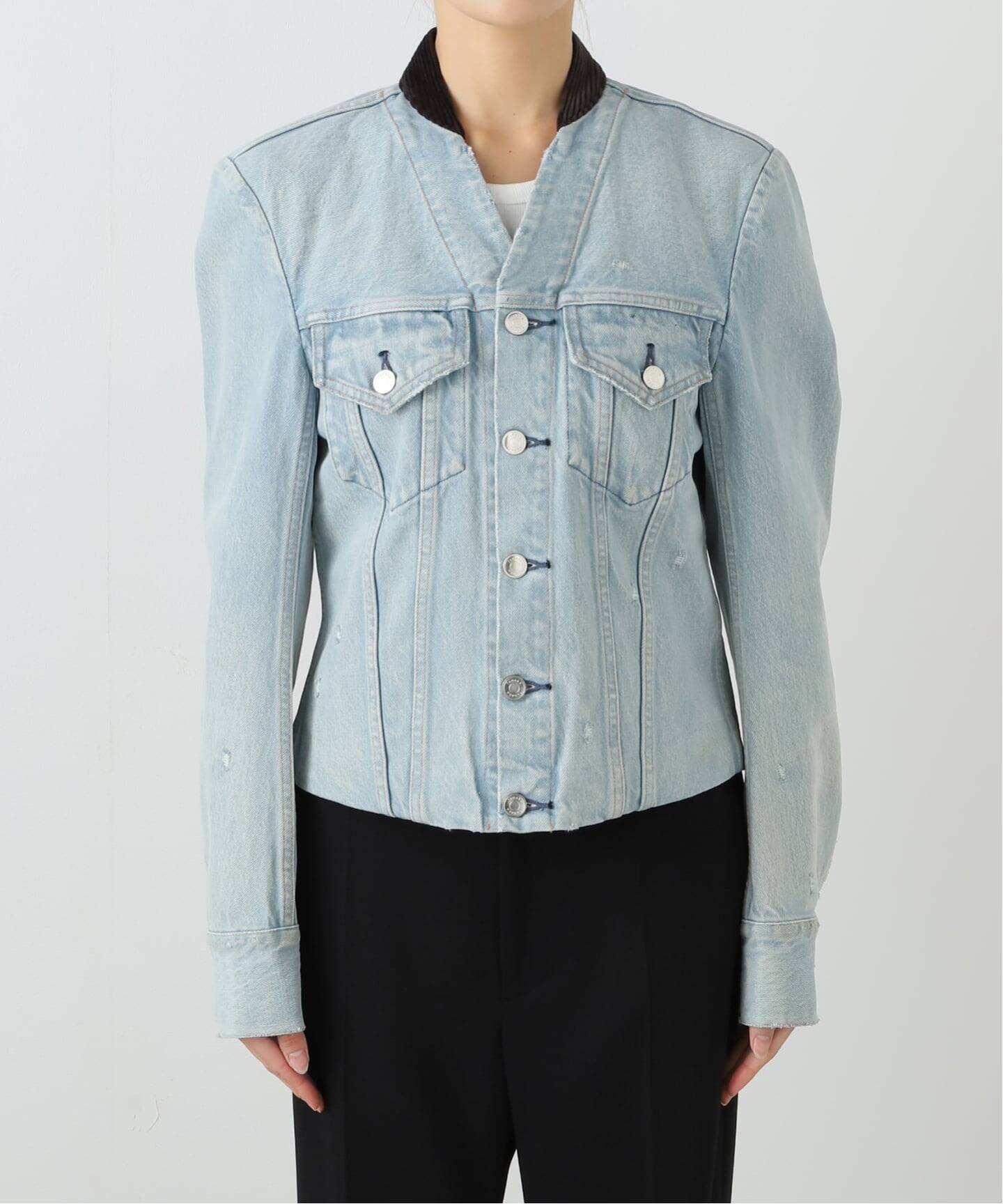 TANAKA NO COLLAR TRUCKER JACKET ST-4-25-IC：ジャケット（デニム 
