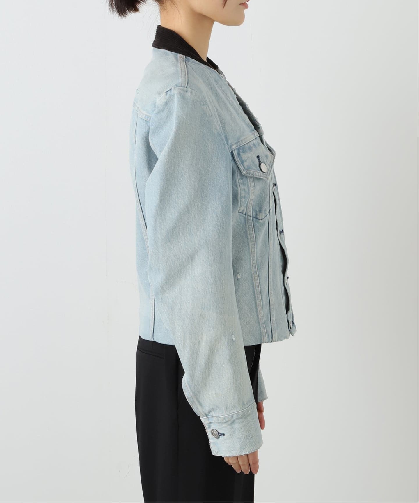 TANAKA NO COLLAR TRUCKER JACKET ST-4-25-IC：ジャケット（デニム