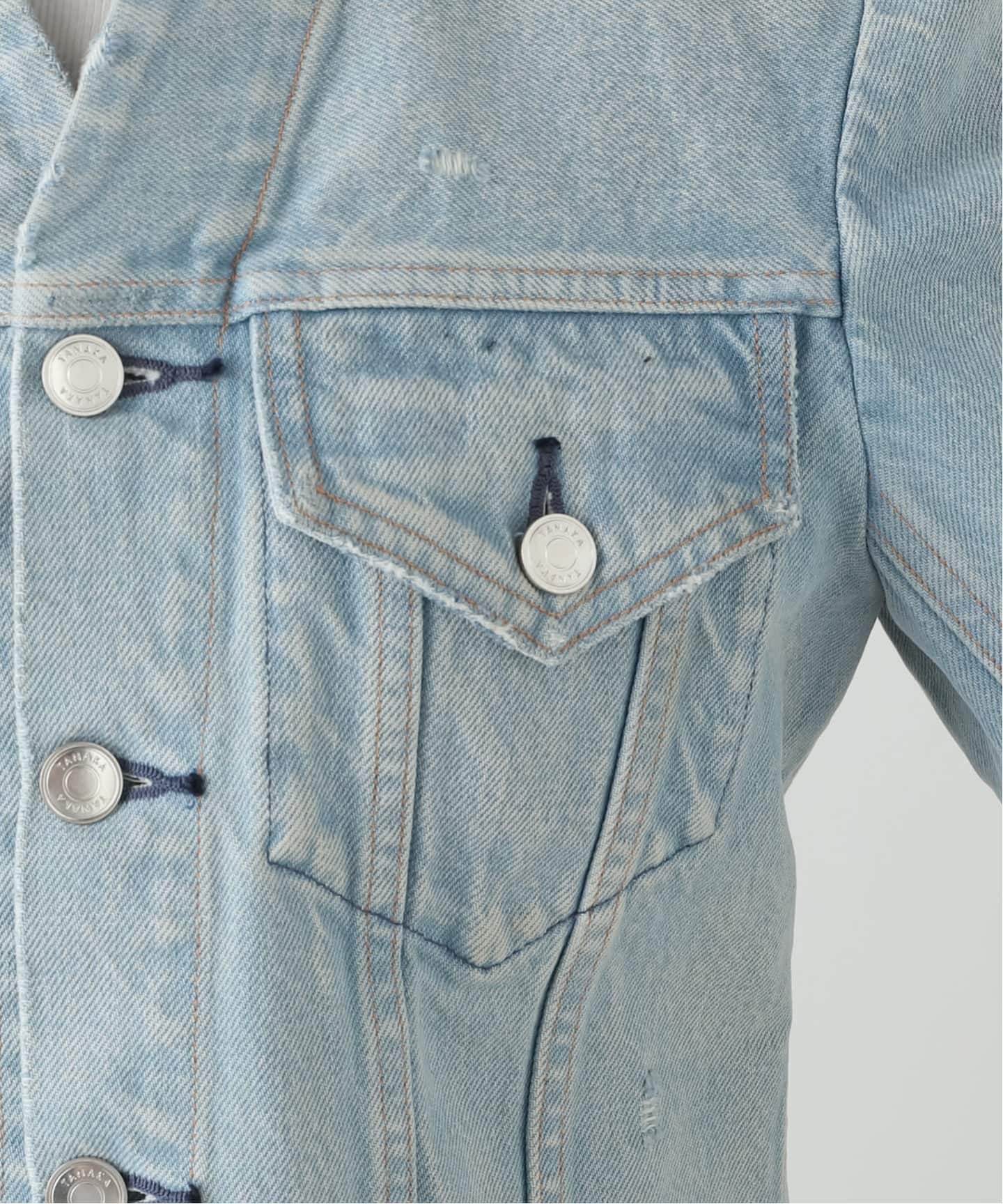 TANAKA NO COLLAR TRUCKER JACKET ST-4-25-IC：ジャケット（デニム