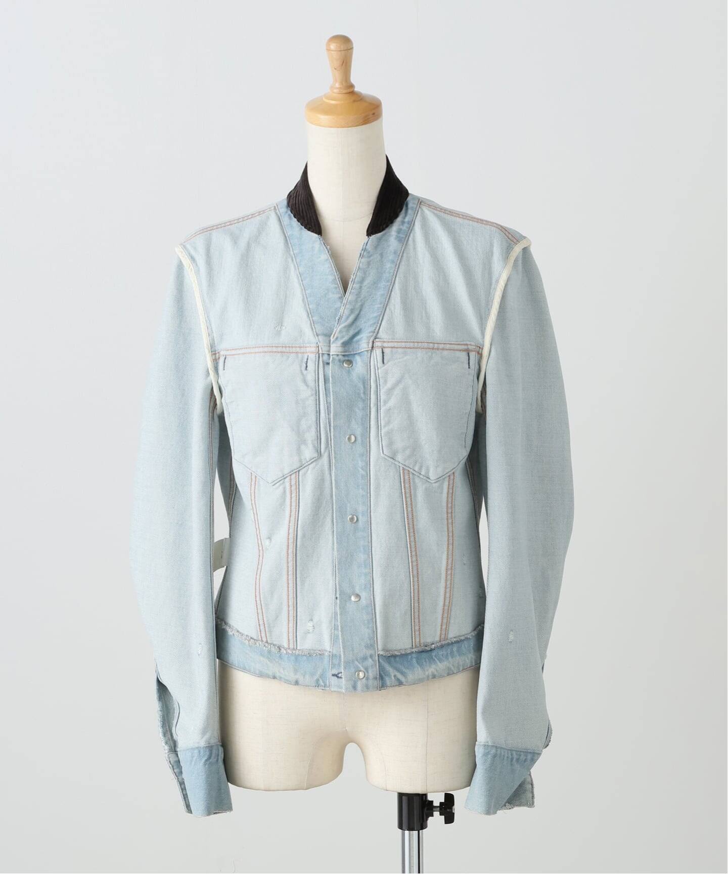 TANAKA NO COLLAR TRUCKER JACKET ST-4-25-IC：ジャケット（デニム 