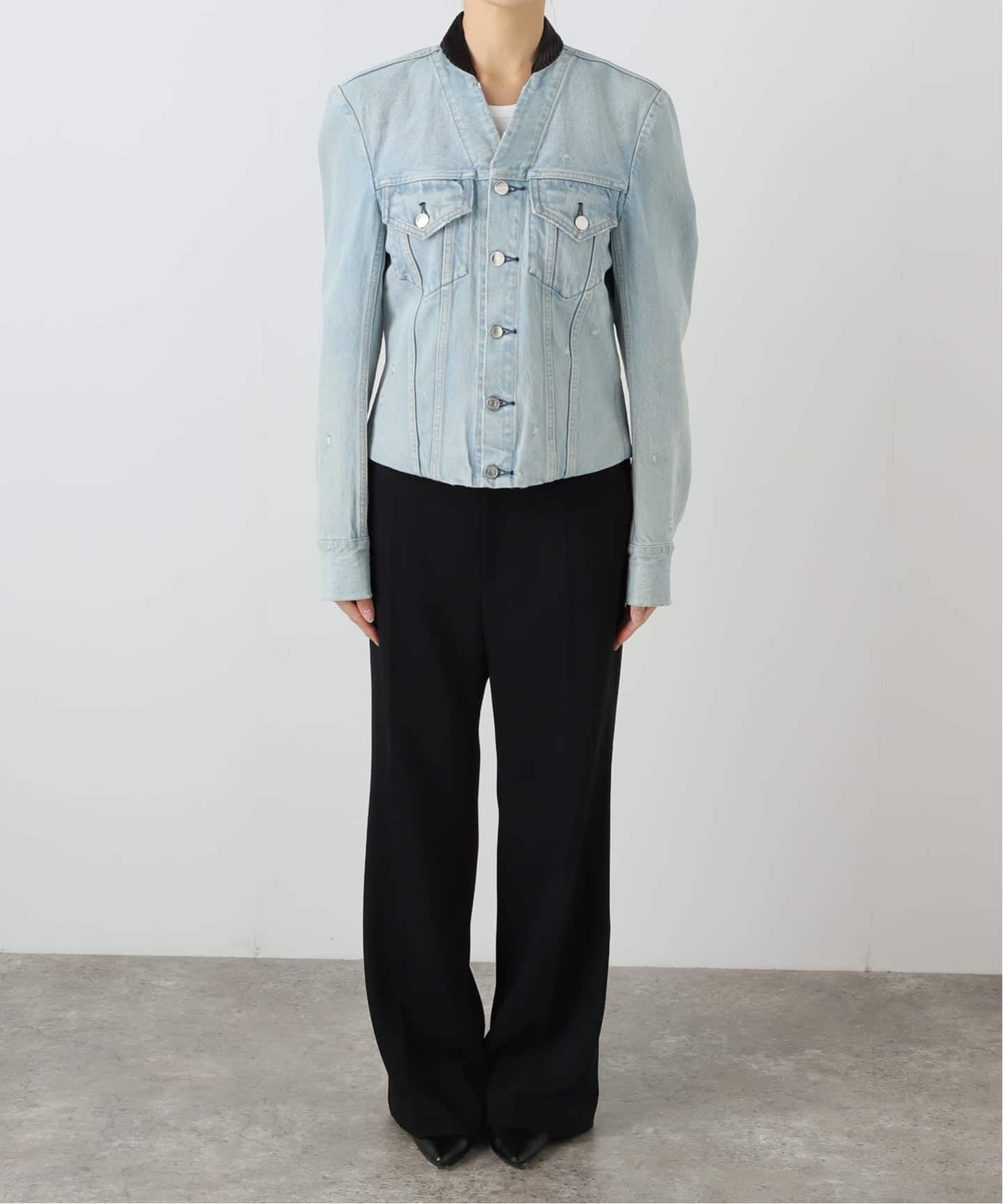 TANAKA NO COLLAR TRUCKER JACKET ST-4-25-IC：ジャケット（デニム