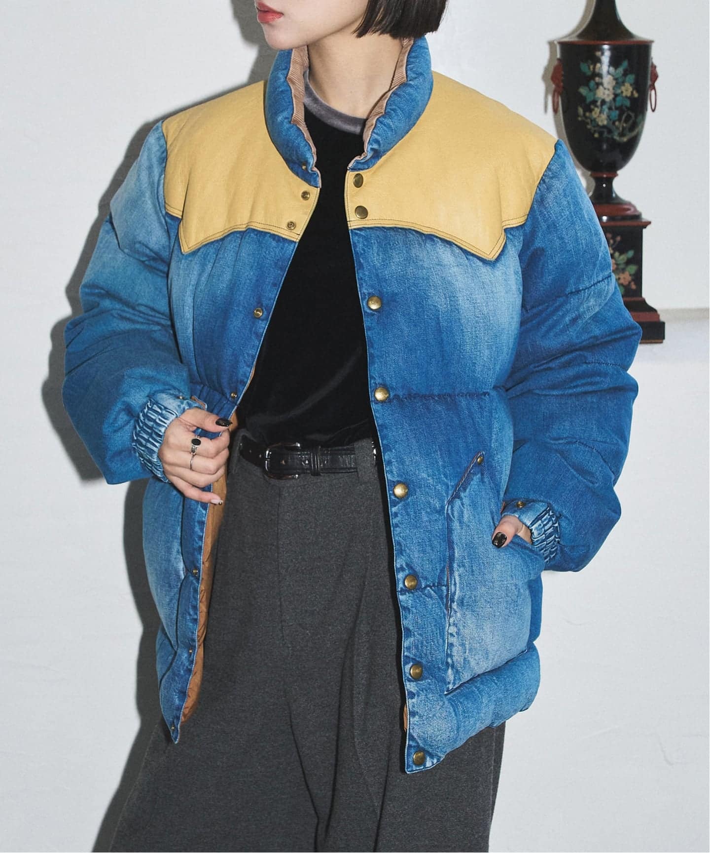 ROCKY MOUNTAIN FEATHERBED DOWN JACKET DENIM 210-242-12：ダウン