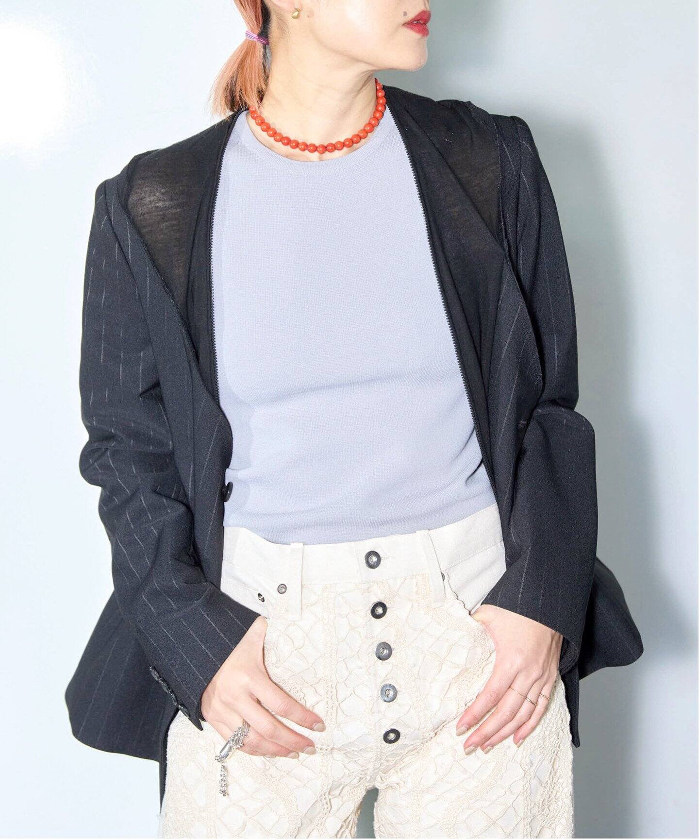 CHIKA KISADA 別注 LAYERED JACKET CJ-25117：ジャケット（テーラード 