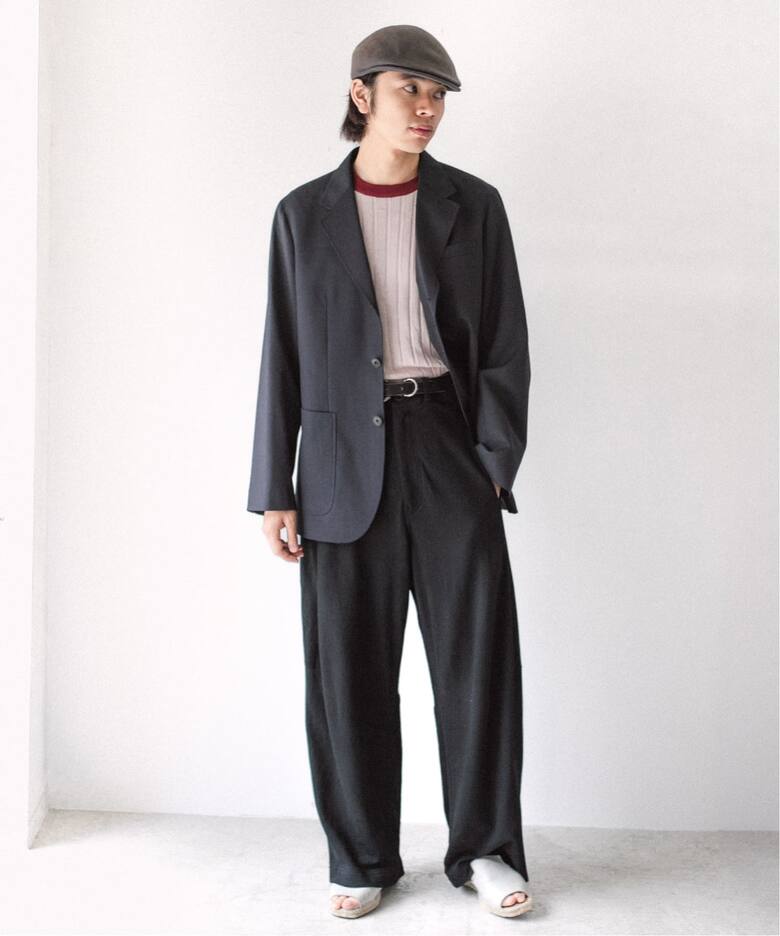 LE / エルイー】 WOOL SINGLE JK（テーラードジャケット）｜L