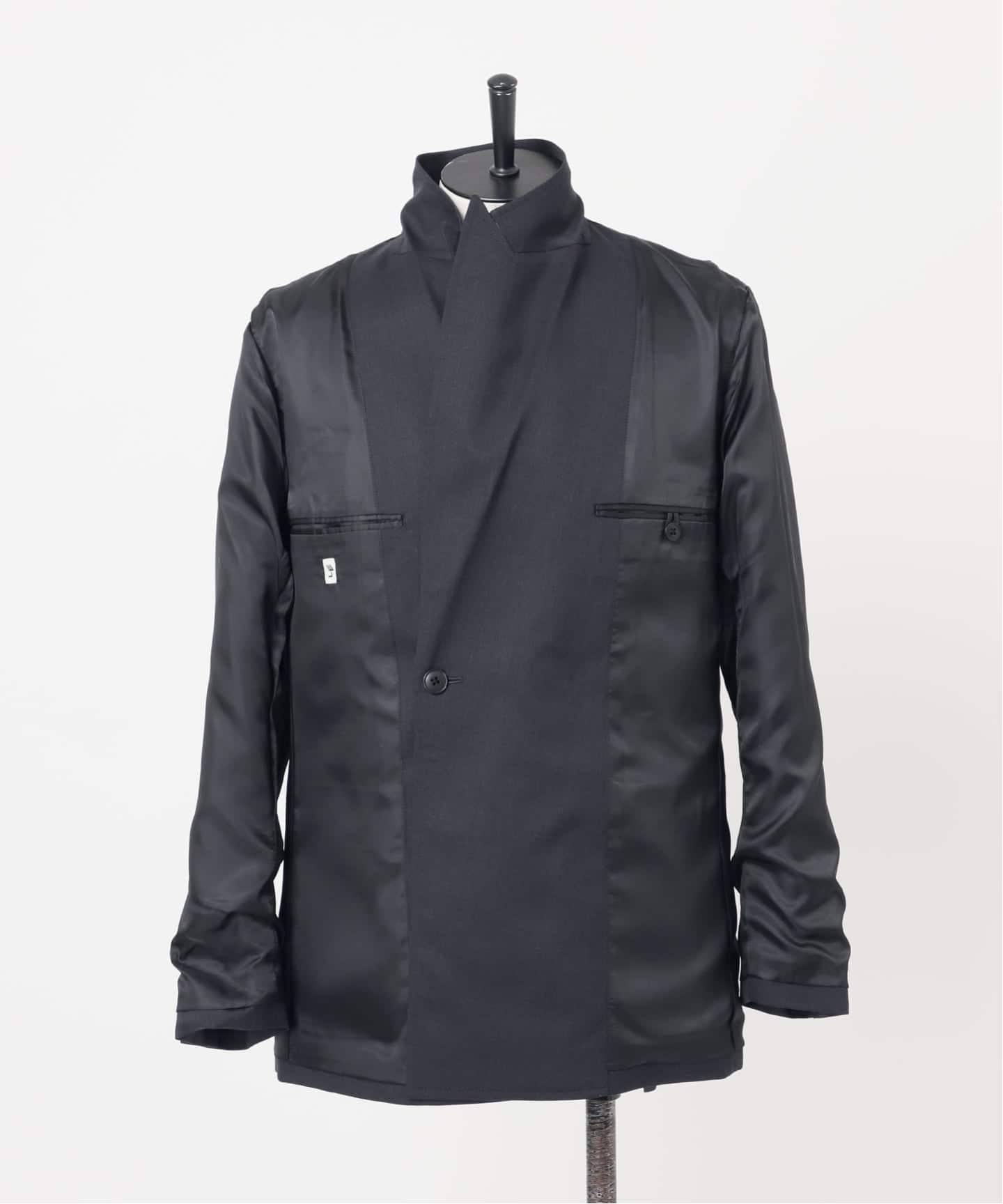 LE ダブルコットンジャケット L'ECHOPPE エルイー レショップ 黒 レショップの「エルイー」“ジャケット2種×パンツ3種”の