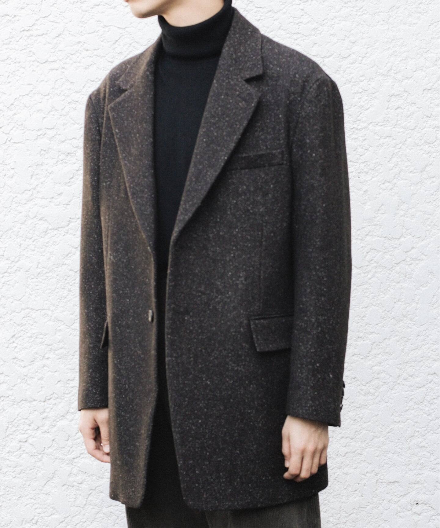 EL/エル】SILK MIX KNEP TWEED JK：オーバージャケット（その他