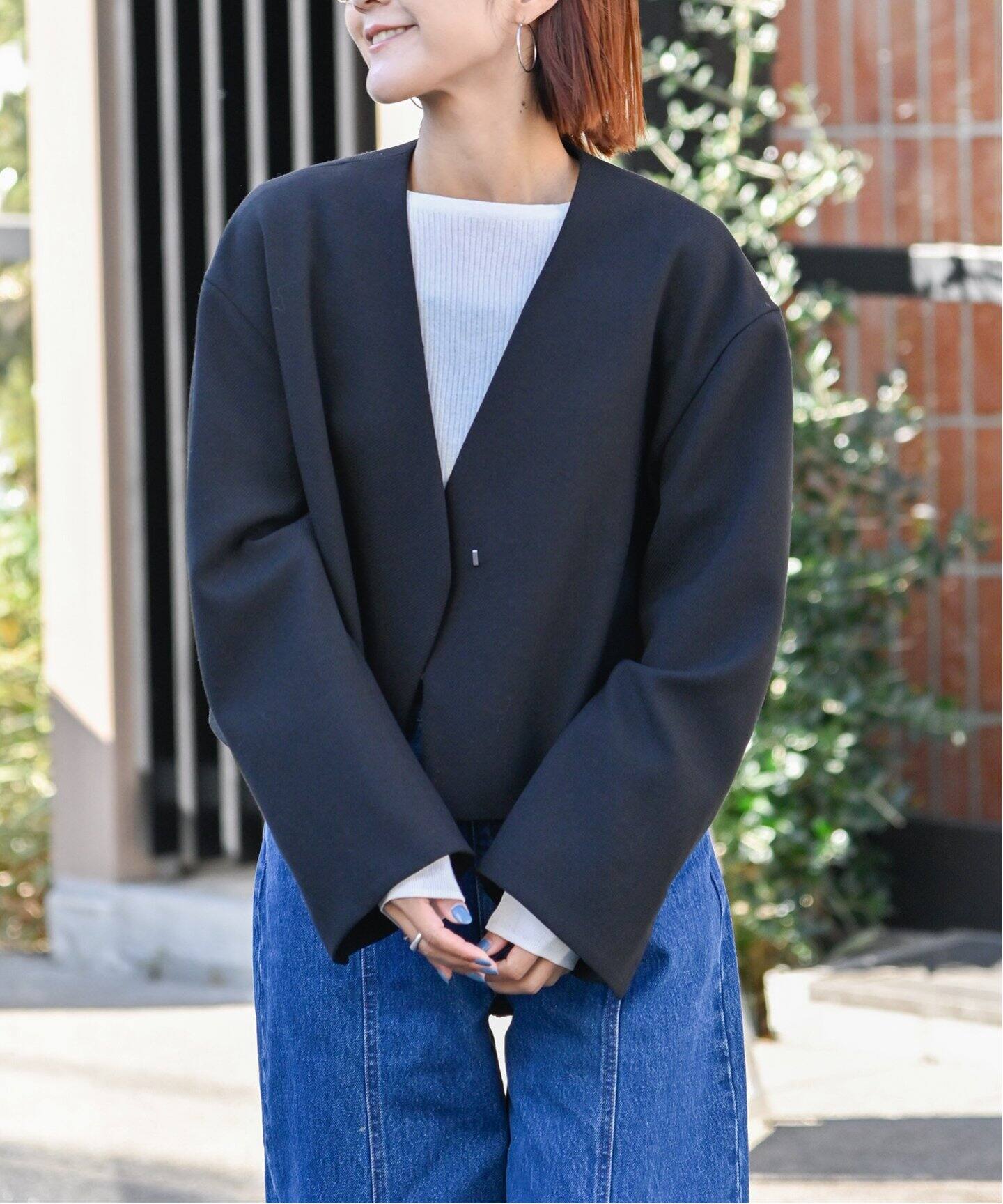 ノーカラーショートジャケット（ノーカラージャケット）｜OUTDOOR  