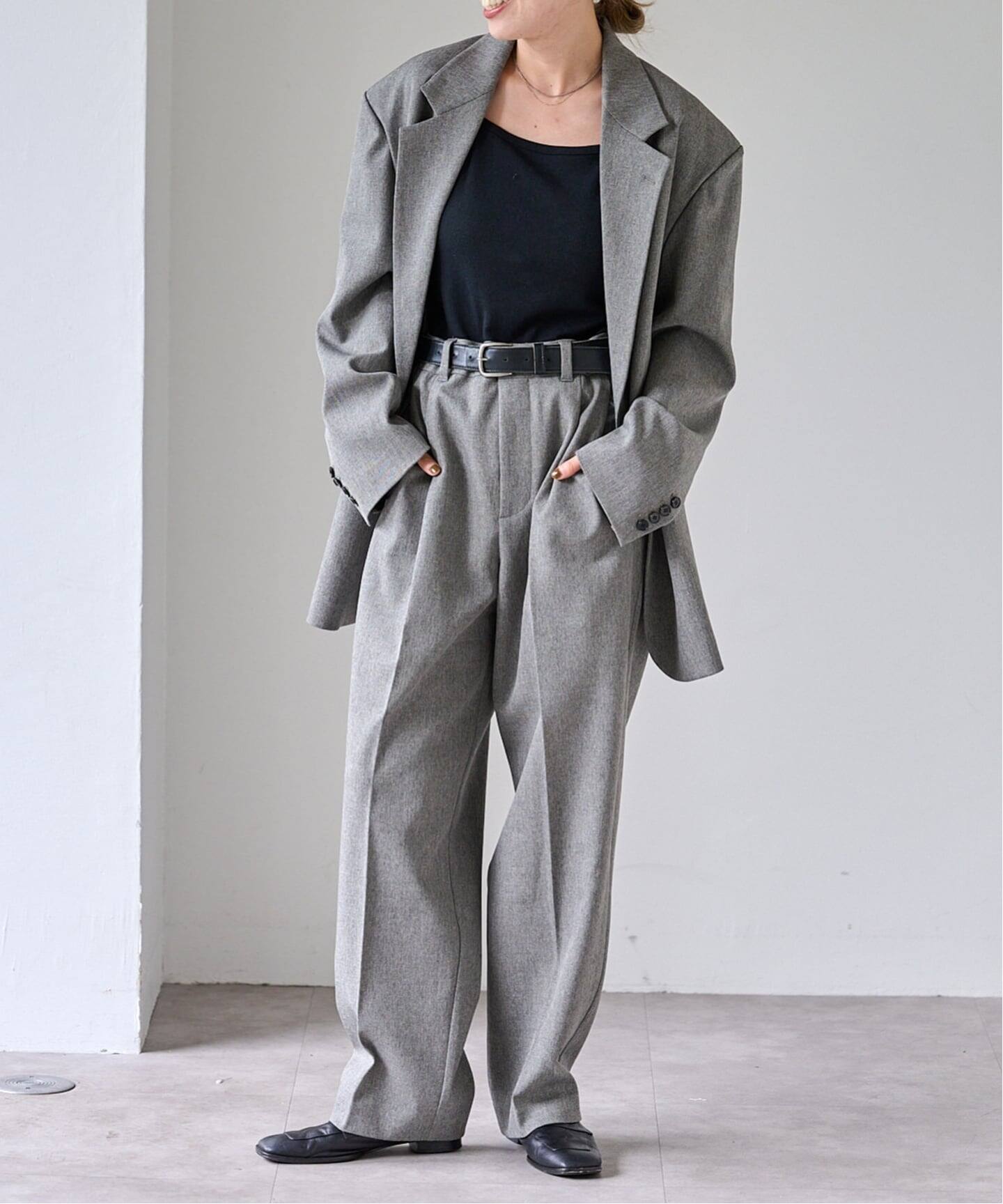 PEメランジ2Bジャケット セットアップ対応（テーラードジャケット