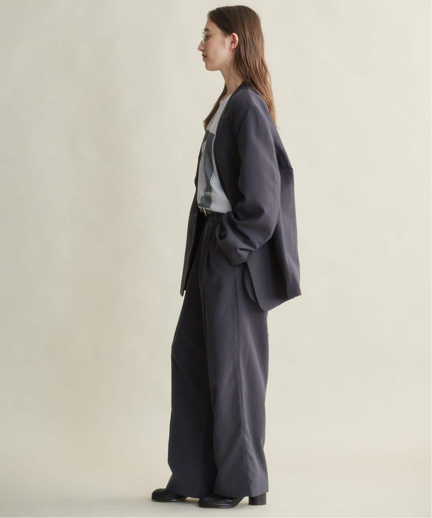 anuke Collarless Over Jacket（ノーカラージャケット）｜BOICE FROM