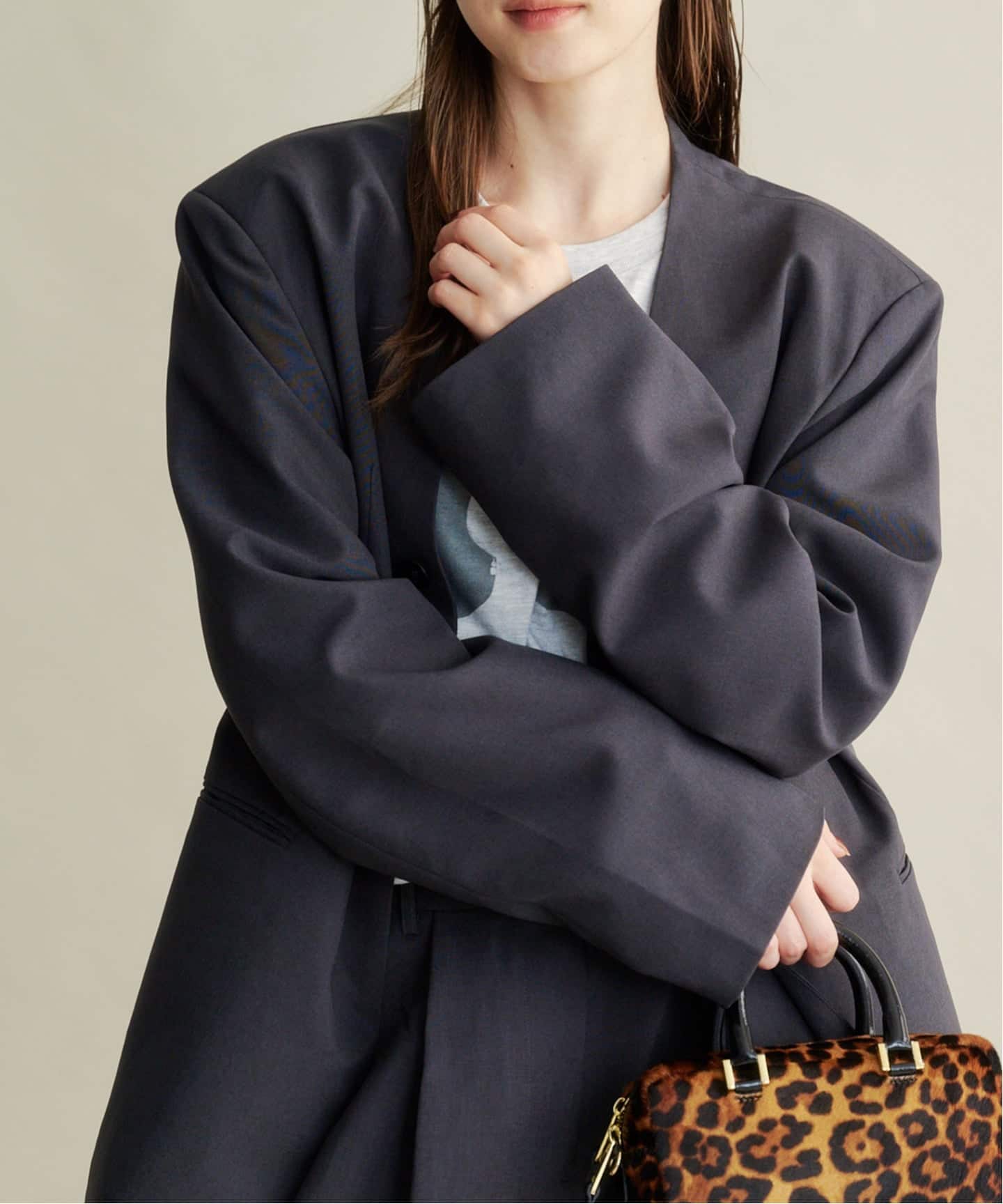 anuke Collarless Over Jacket（ノーカラージャケット）｜BOICE FROM
