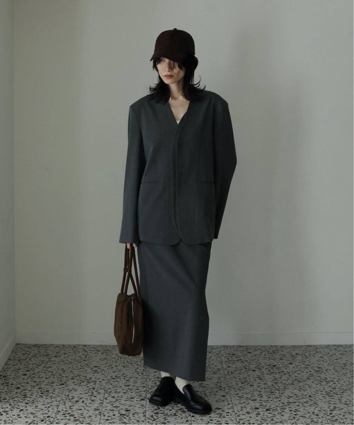 anuke Collarless Over Jacket（ノーカラージャケット）｜BOICE FROM