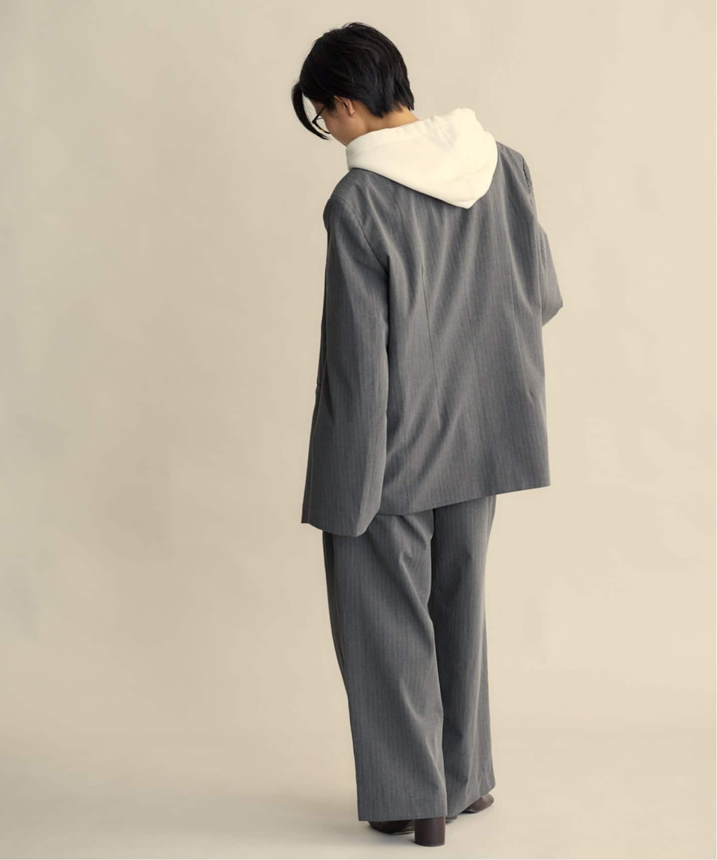 anuke Collarless Over Jacket（ノーカラージャケット）｜BOICE FROM
