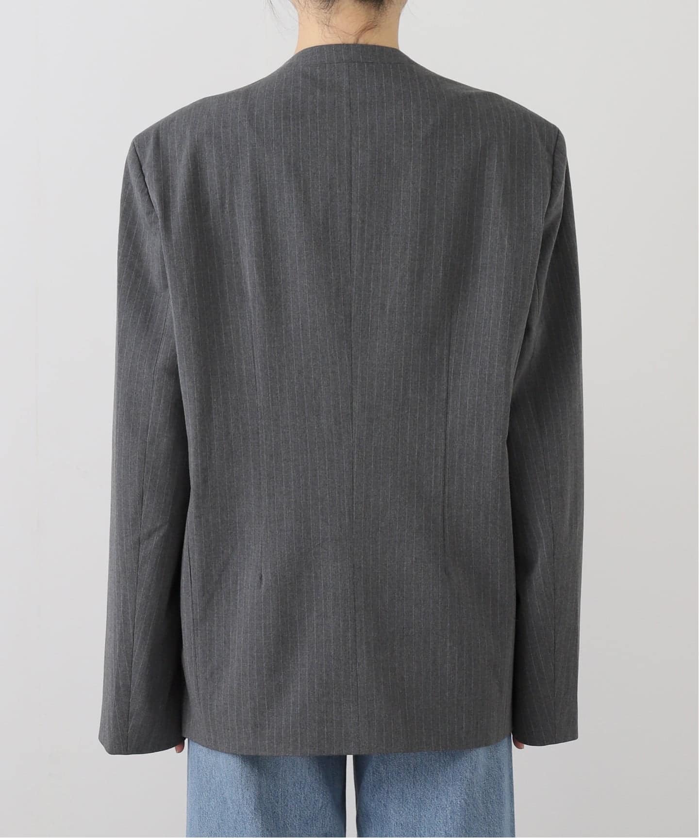 anuke Collarless Over Jacket（ノーカラージャケット）｜BOICE FROM