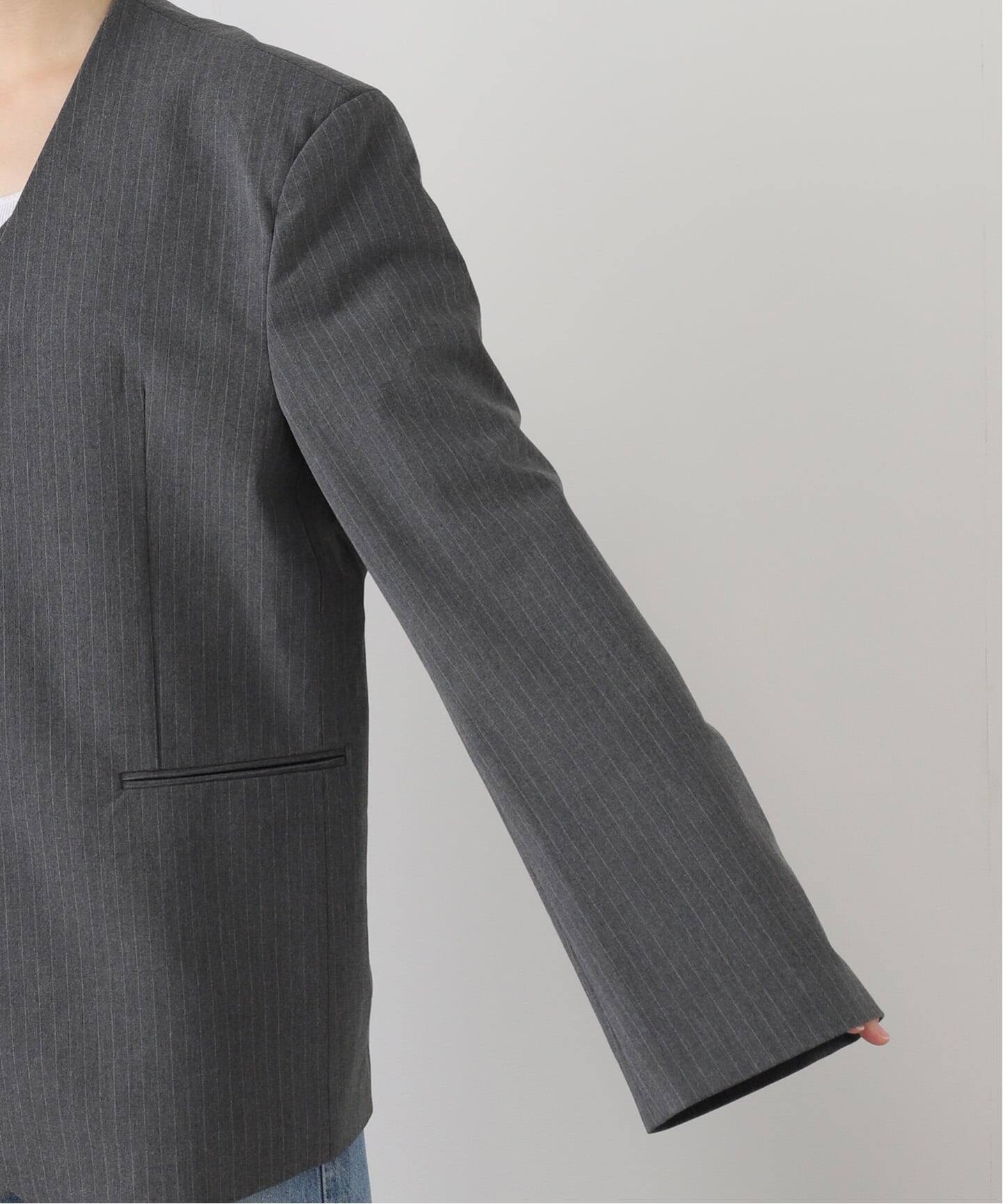 anuke Collarless Over Jacket（ノーカラージャケット）｜BOICE FROM