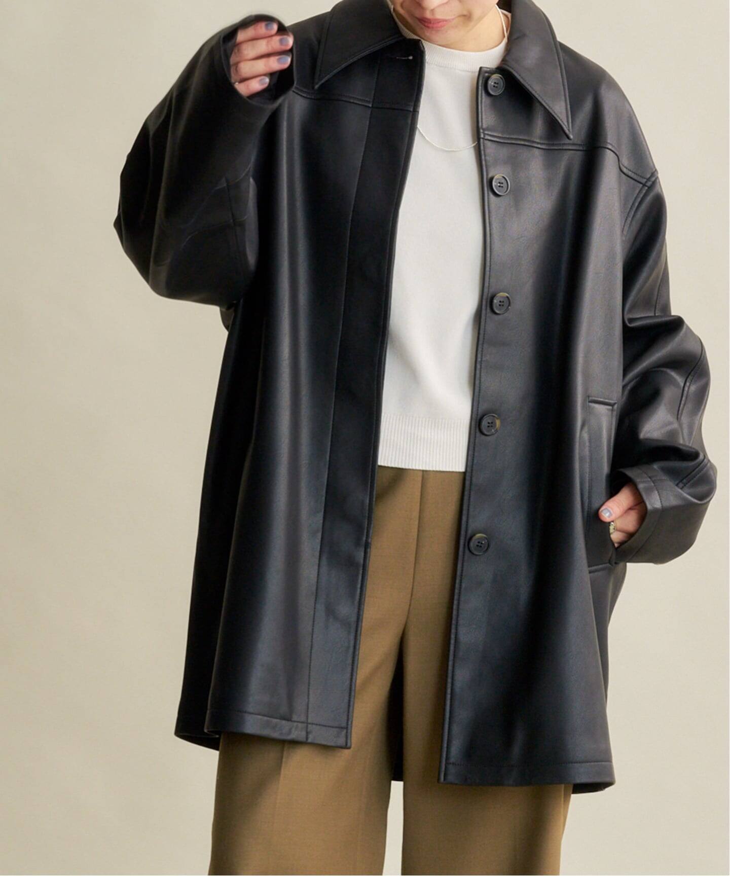 anuke Ecoleather Over Jacket（その他ジャケット・スーツ）｜BOICE